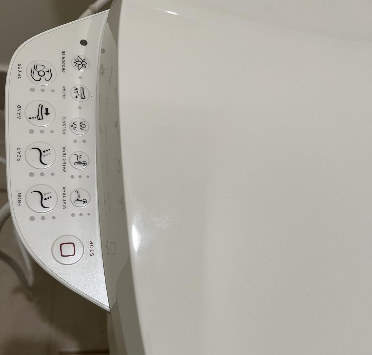 Kohler PureWash E590 Bidet Heated Toilet Seat, Elongated & Low Profile, Adjustable Water Pressure, Temperature & Dryer, Self Cleaning, Auto Deodorization, Easy Installation, White customer photo 1
