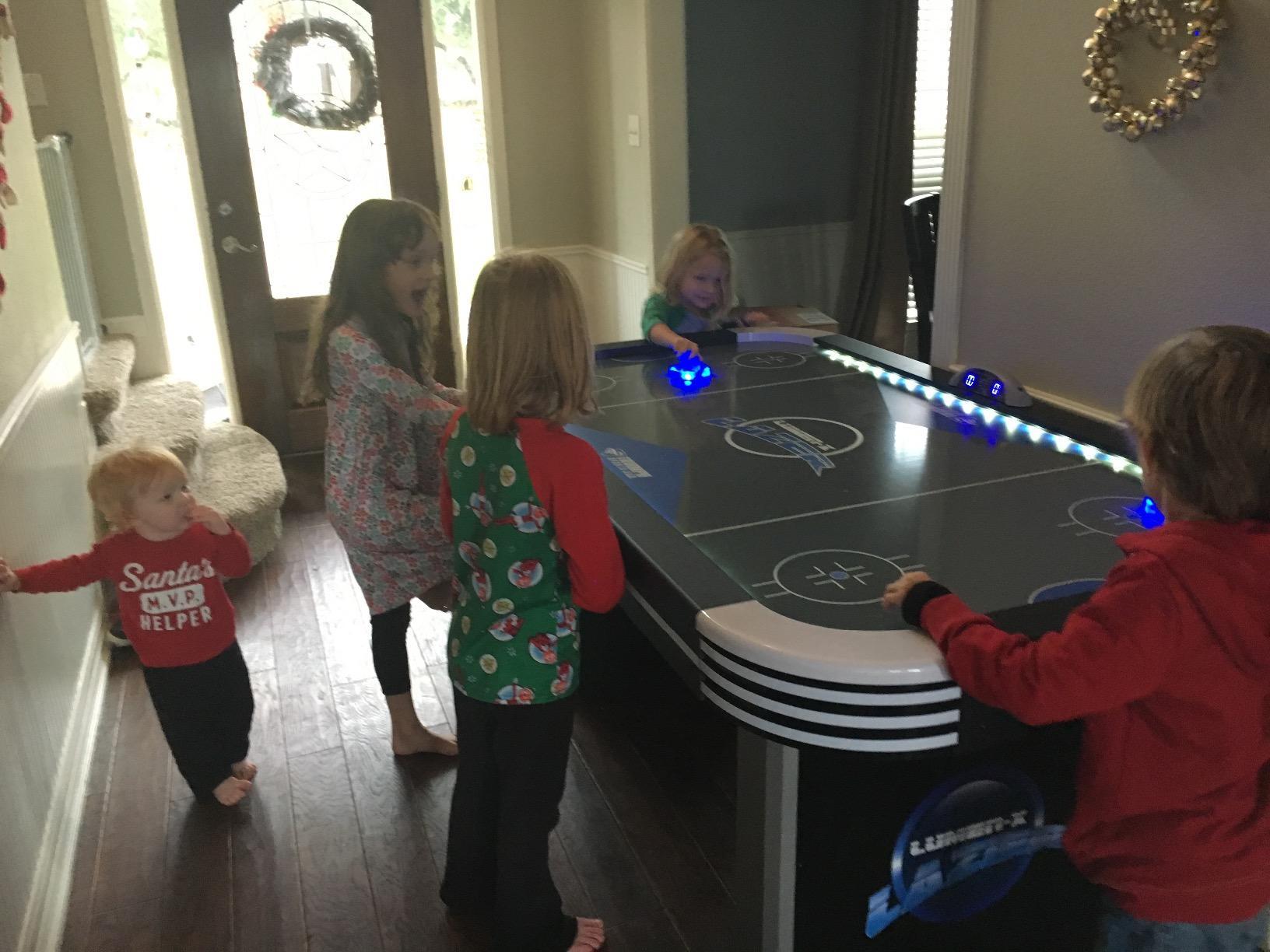Triumph Sports Air Hockey Table - Lumen-X with LED Lights customer photo 1