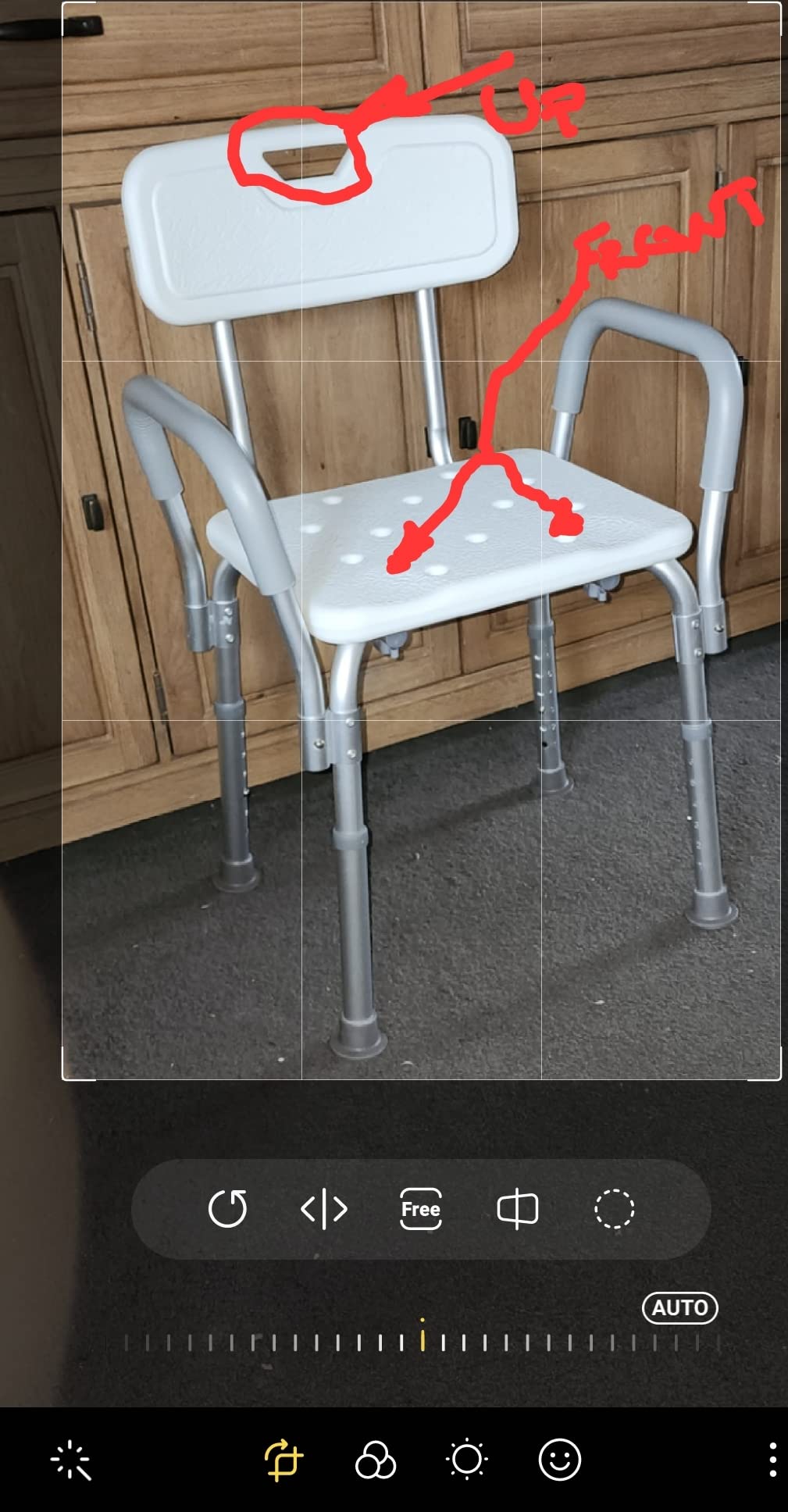 Medline Shower Chair for Elderly, Seniors, Adults & Disabled - Heavy Duty Shower Seat with Padded Arms and Back for Inside Shower, Adjustable Height Bath Stool for Bathtub, 350 lb, Slip Resistant customer photo 2