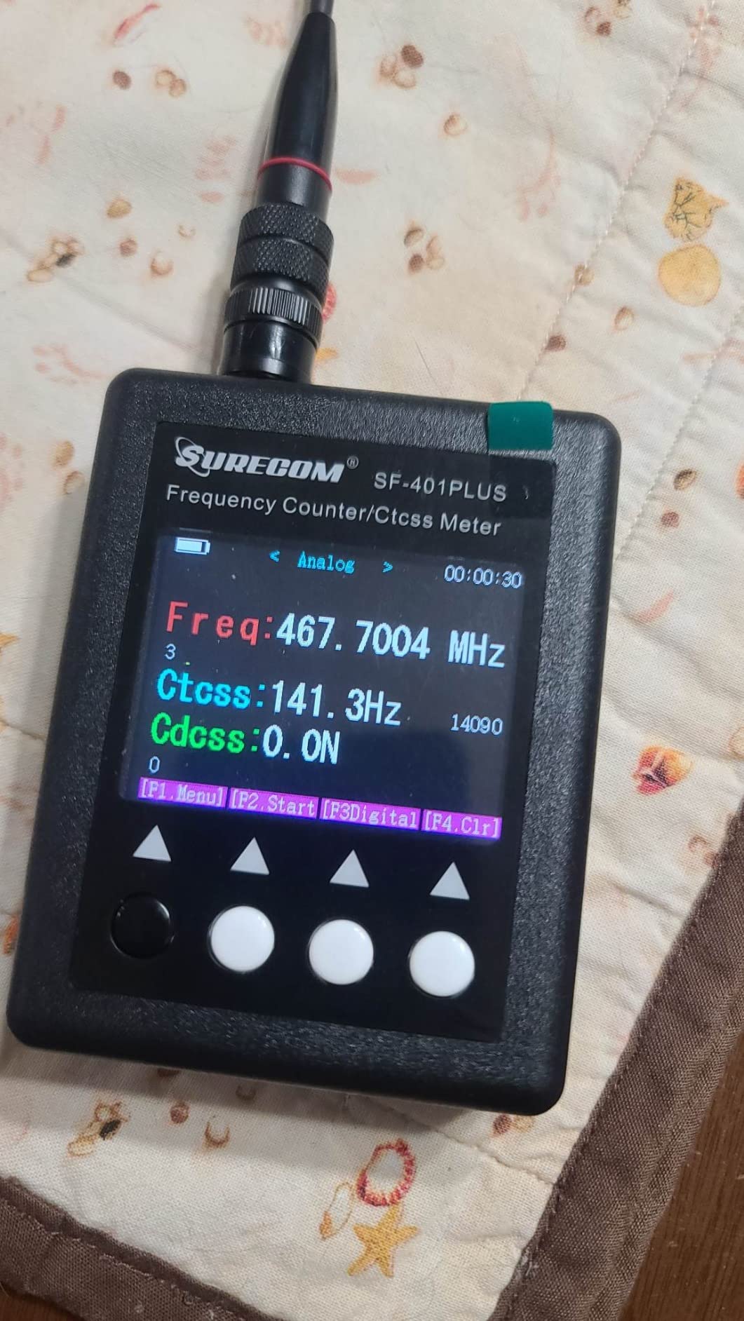 SF401 Plus 27Mhz-3000Mhz Radio Portable Frequency Counter Meter with CTCCSS DCS Decoder customer photo 1