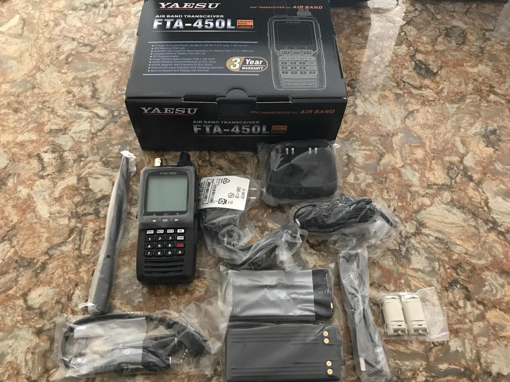 Yaesu FTA-450L Airband VHF Comm Transceiver customer photo 2
