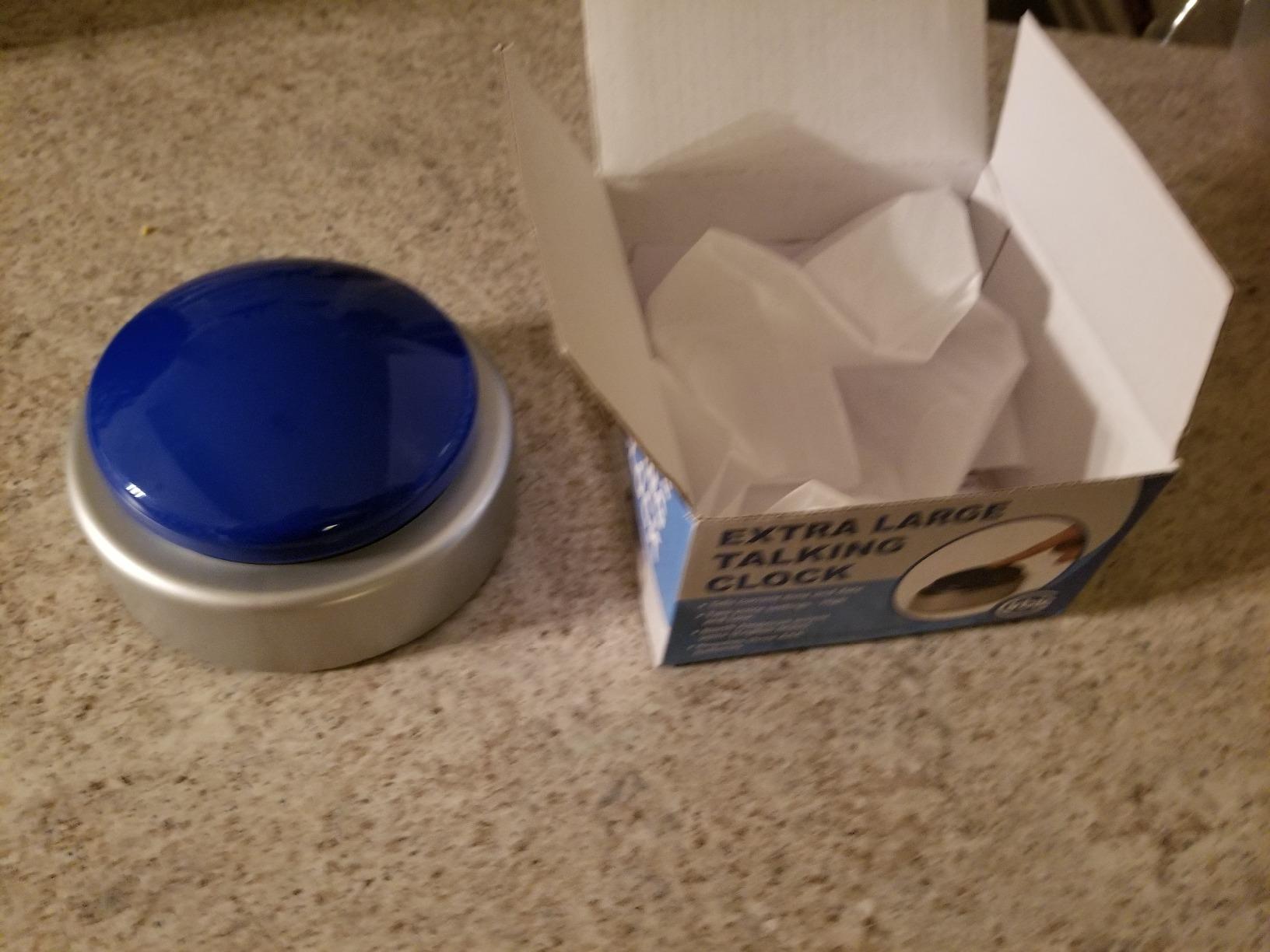 Extra Large Talking Button Clock - for The Blind, Elderly or Visually impaired customer photo 2