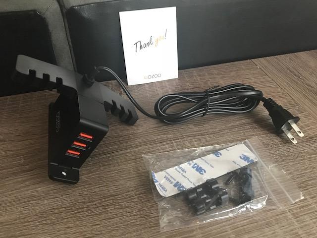 cozoo Headphone Stand with USB Charger Under Desk Headset Holder Mount 3 USB Charging Station customer photo 2