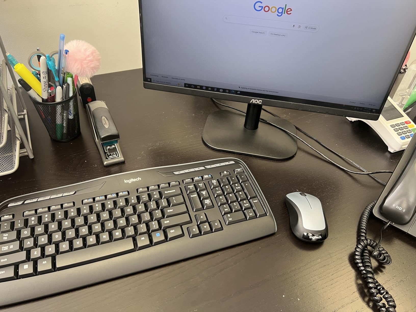 Logitech MK335 Quiet Wireless Keyboard and Mouse Combo - Black/Silver customer photo 2
