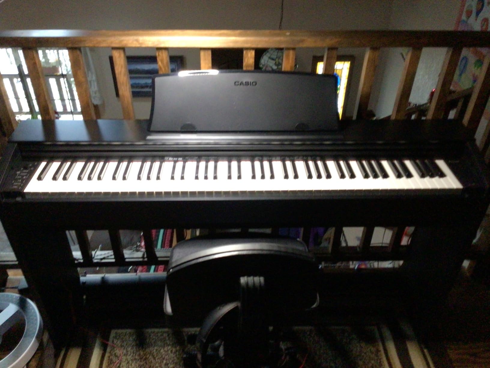 Casio Privia PX-770 88-Key Weighted Console Digital Piano with Tri-Sensor II Scaled Hammer Action Keys, AiR Sound Source, 19 Tones - Elegant Black Cabinet customer photo 2