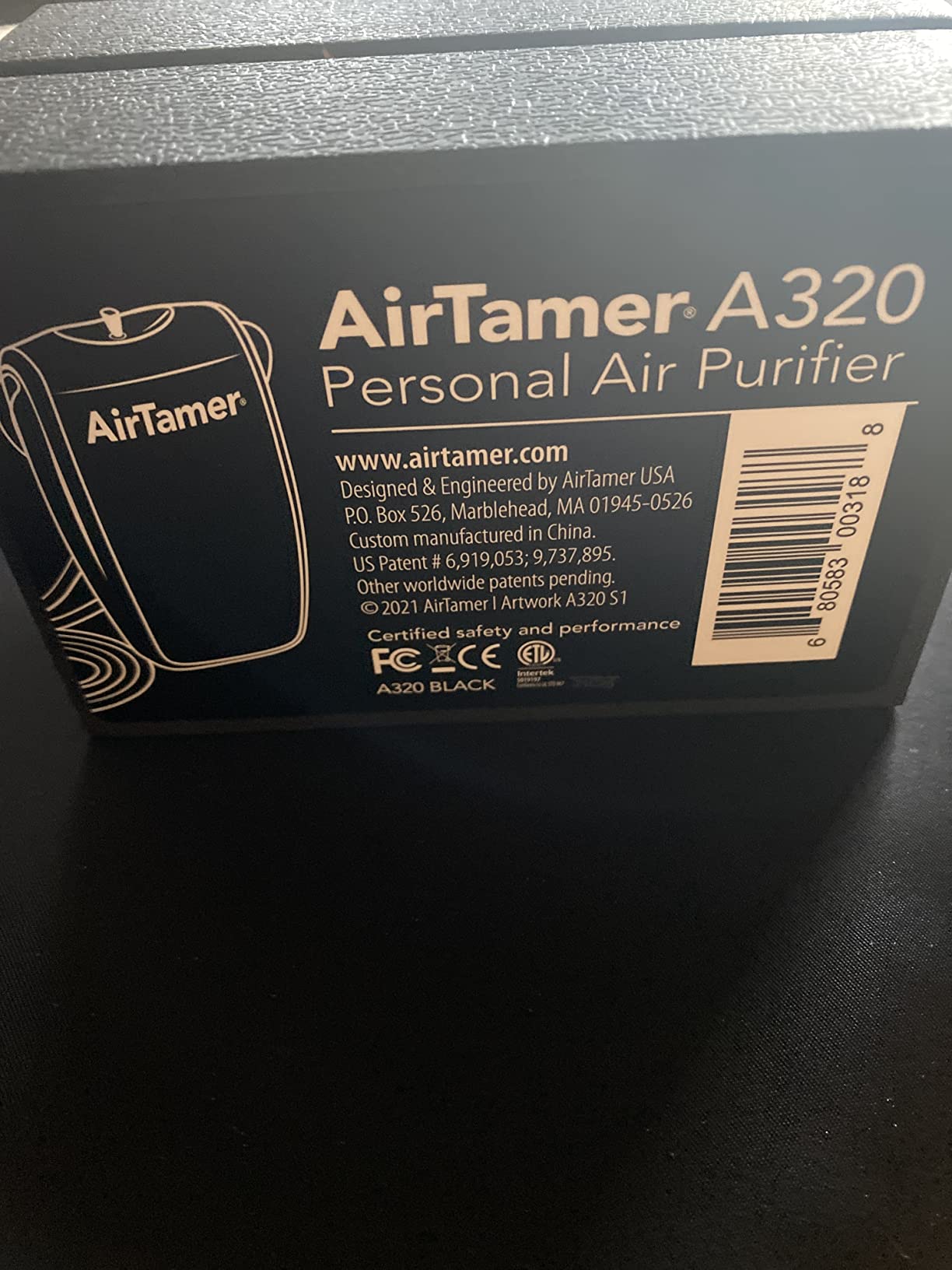 AirTamer A320W Rechargeable Personal Air Purifier, Proven Performance, Virus and Pollutant Tested*, White with Leather Travel Case customer photo 2