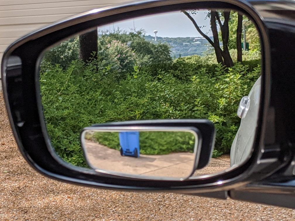 Blind Spot Mirror for Cars LIBERRWAY Car Side Mirror Auto Wide Angle Convex Rear View Stick On Design, Adjustable, 2 Pack customer photo 1