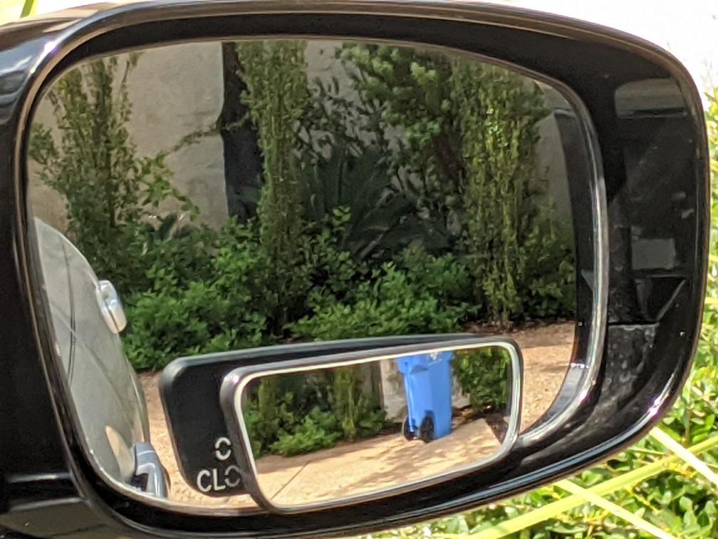 Blind Spot Mirror for Cars LIBERRWAY Car Side Mirror Auto Wide Angle Convex Rear View Stick On Design, Adjustable, 2 Pack customer photo 2