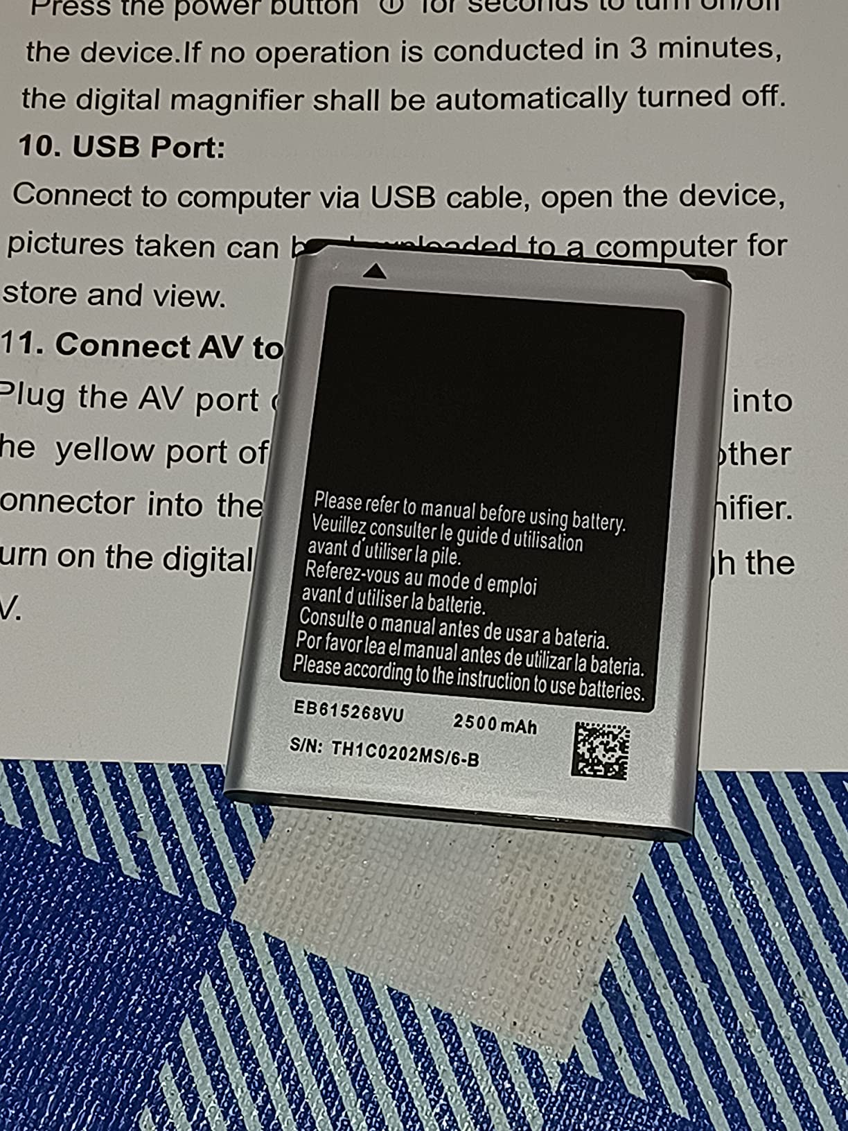 Koolertron Digital Video Magnifier,Handheld Portable Electronic Reading Aid Support AV Output to TV with 4X/8X/16X/32X Zoom Multiple 17 Kinds Color Mode, etc (5 inch, Black) customer photo 2