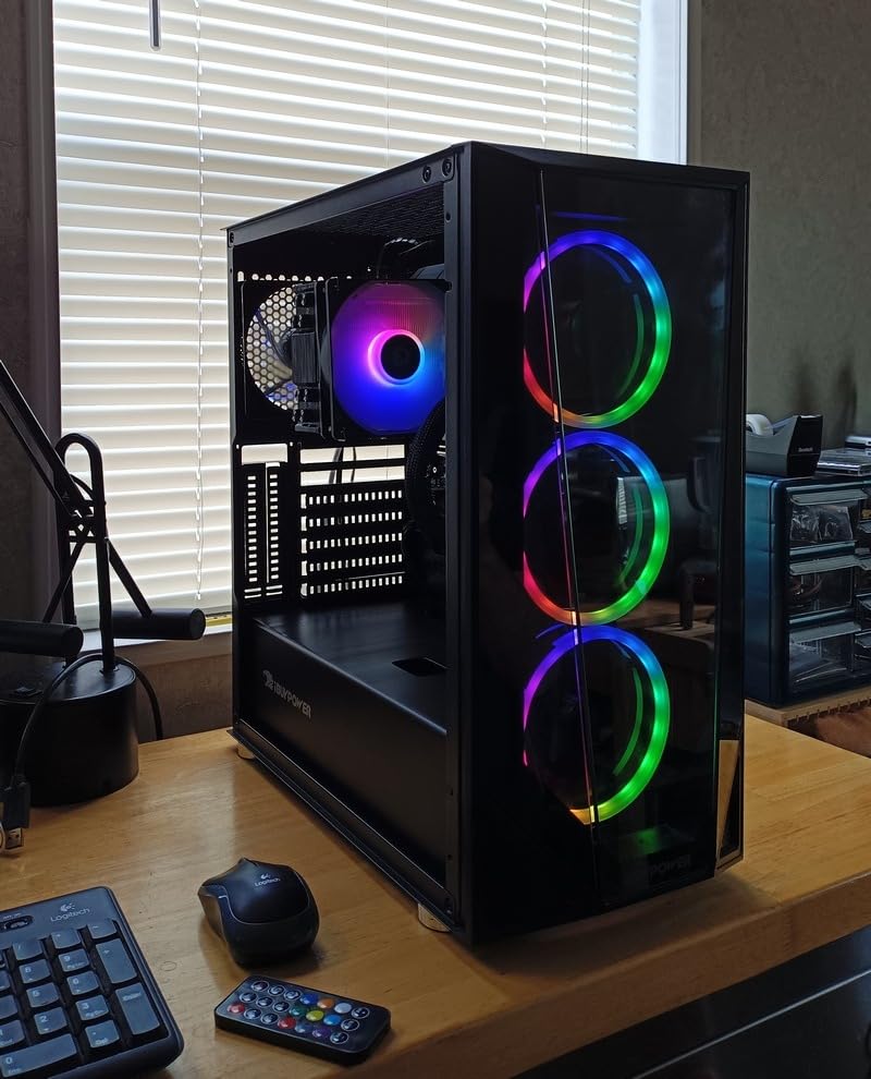 upHere 120mm RGB Case Fan, Quiet Edition High Airflow LED Case Fan for PC Cases-3 Pack customer photo 2