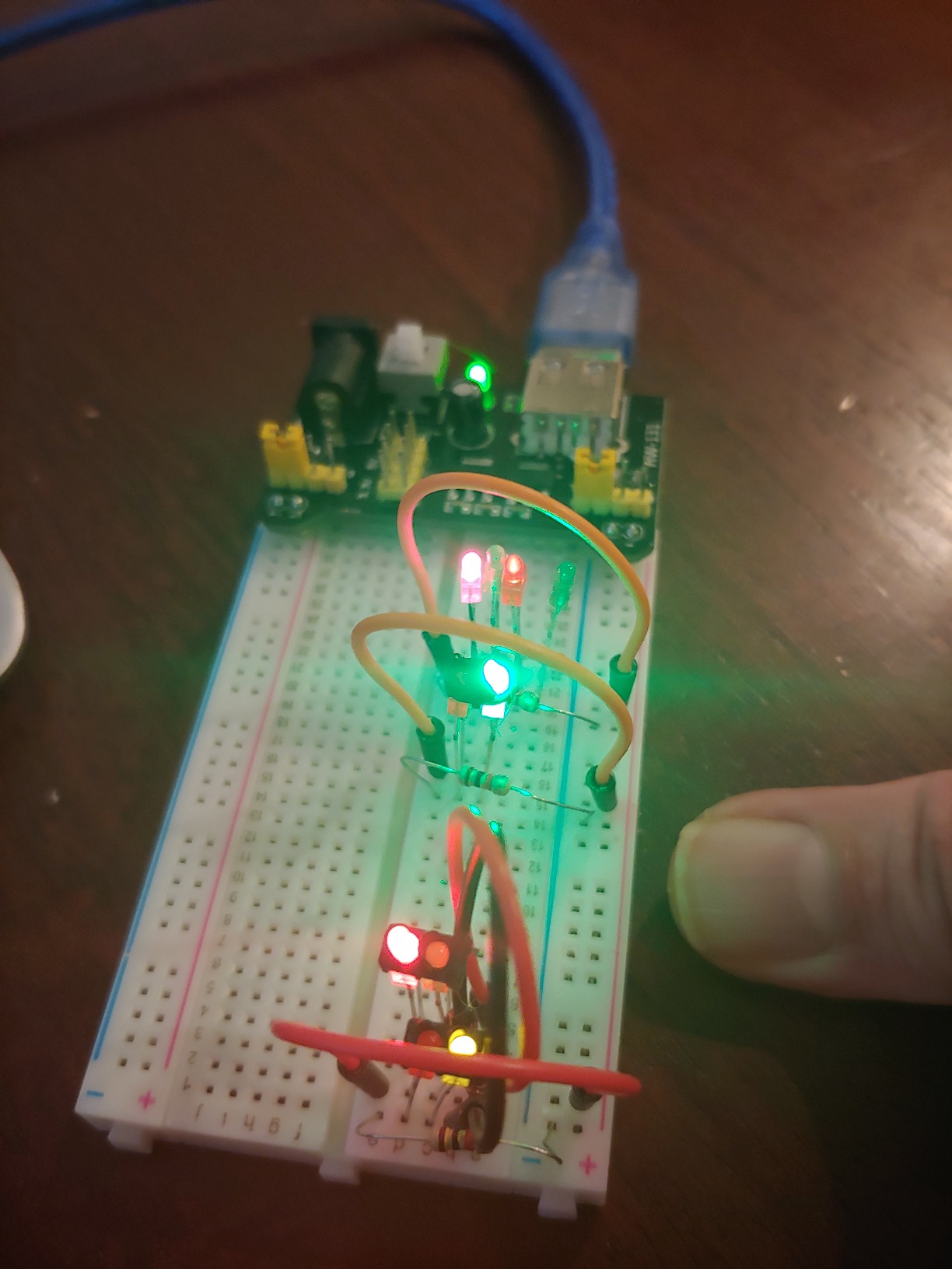 REXQualis Electronics Basic Kit w/Power Supply Module, Breadboard, Jumper Wire, LED, Resistor, comes with more than 300pcs sensors and components customer photo 1