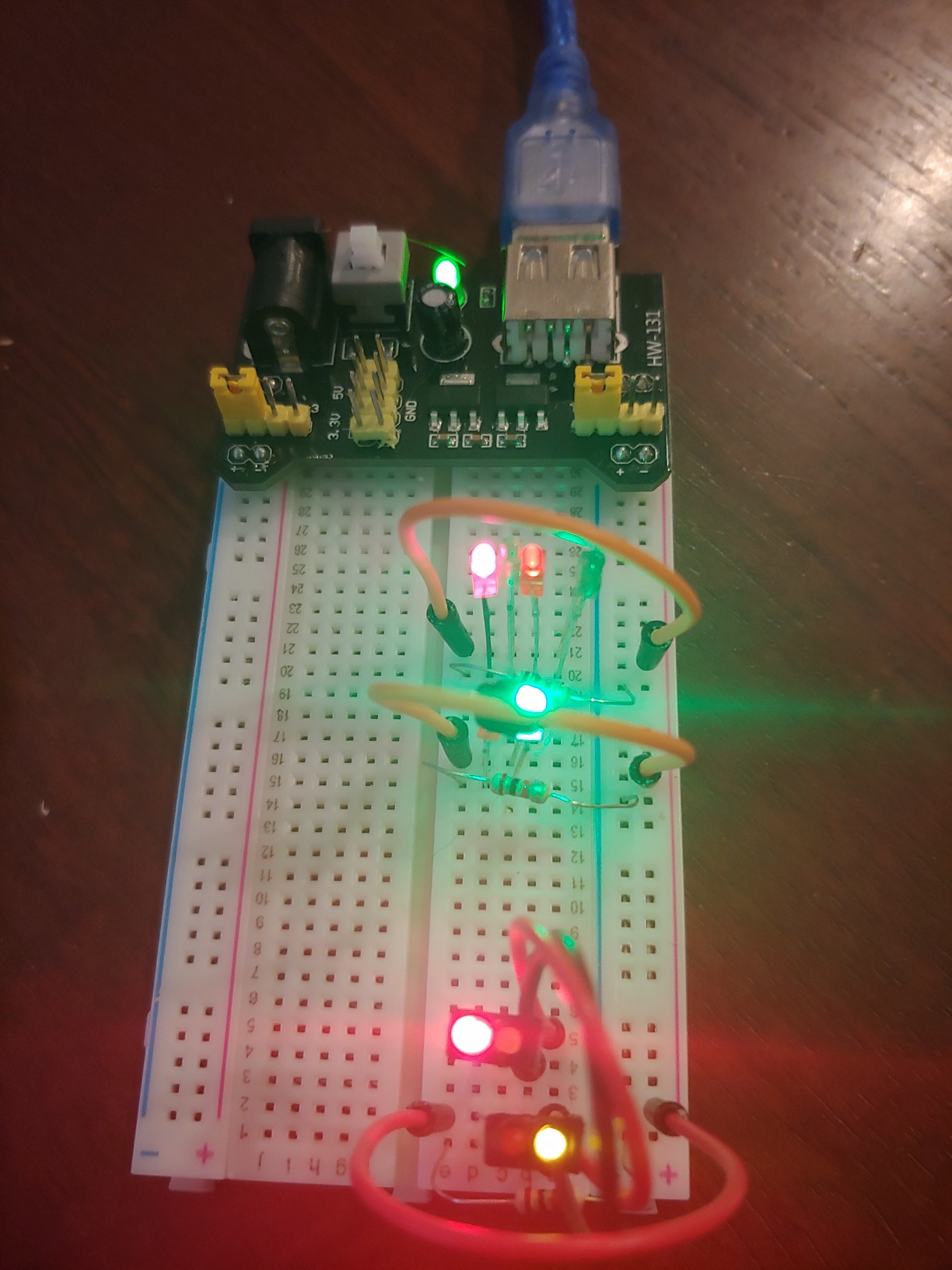 REXQualis Electronics Basic Kit w/Power Supply Module, Breadboard, Jumper Wire, LED, Resistor, comes with more than 300pcs sensors and components customer photo 2