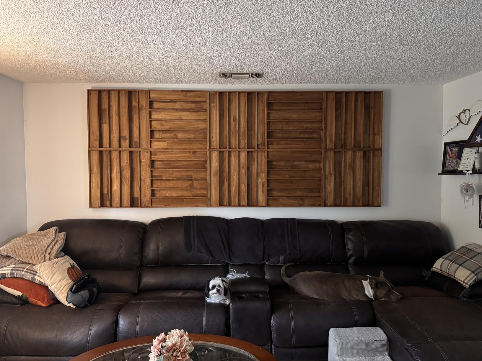 BXI Wood Sound Diffuser - 24 X 24 X 2.8 Inches Thick Acoustic Diffusion Panels Add Listening Room Musical Liveliness, Quadratic Residue Diffusor for Wall and Ceiling Acoustical Treatment (1D) customer photo 1