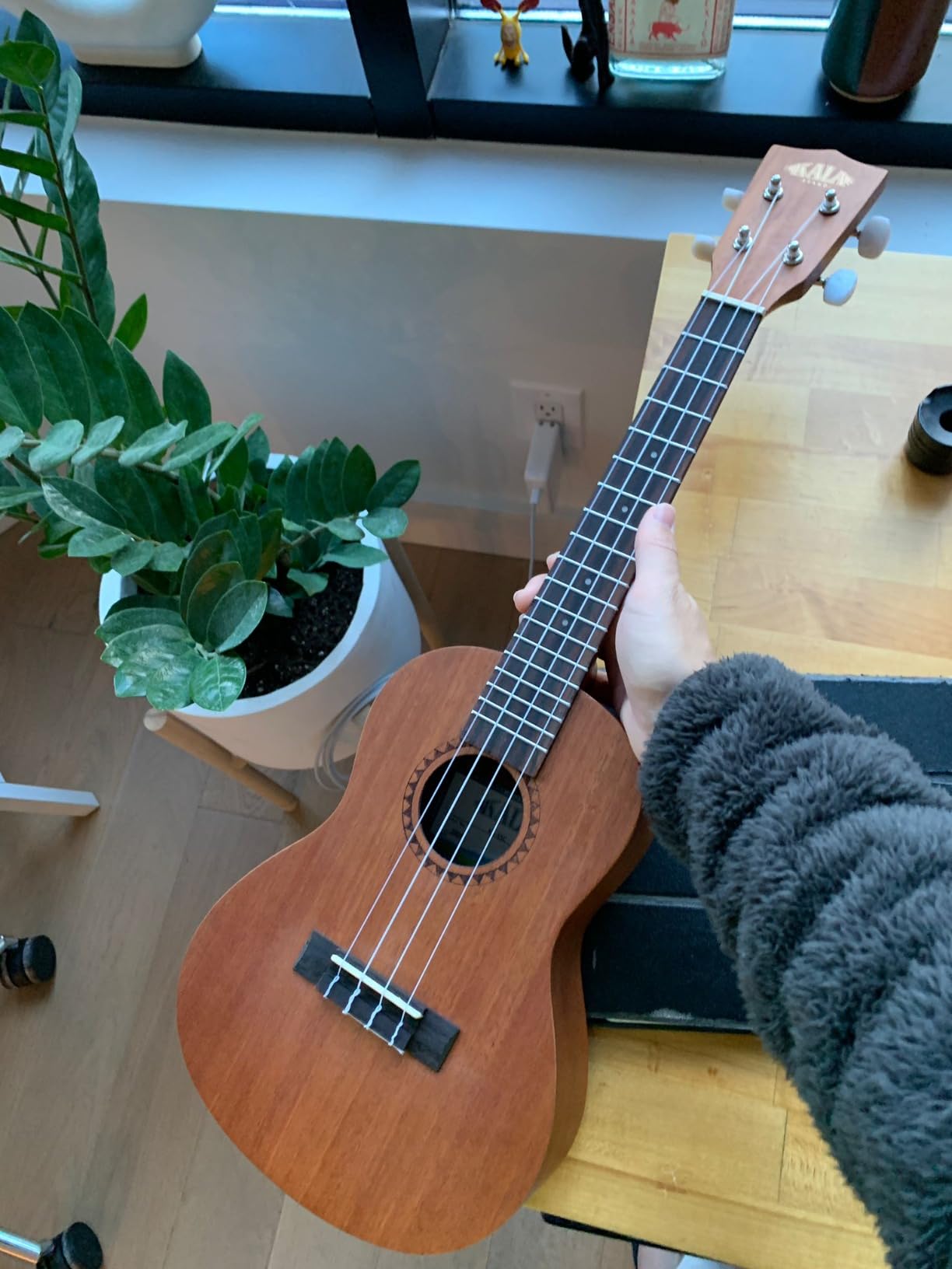 Kala KA-15 Series Satin Mahogany Ukulele with Rosewood Fingerboard, 4 Aquila Super Nylgut Strings customer photo 1