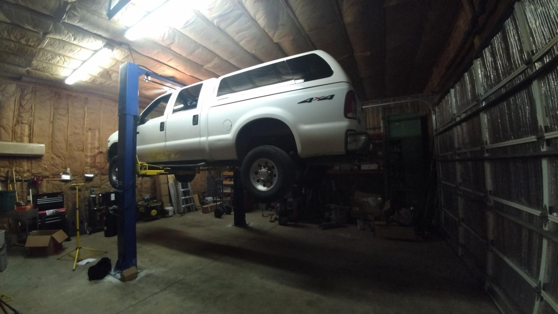 APlusLift HW-10KOH-A 10000LB Two Post Overhead Clear Floor Car Lift with 3 Year Warranty customer photo 2