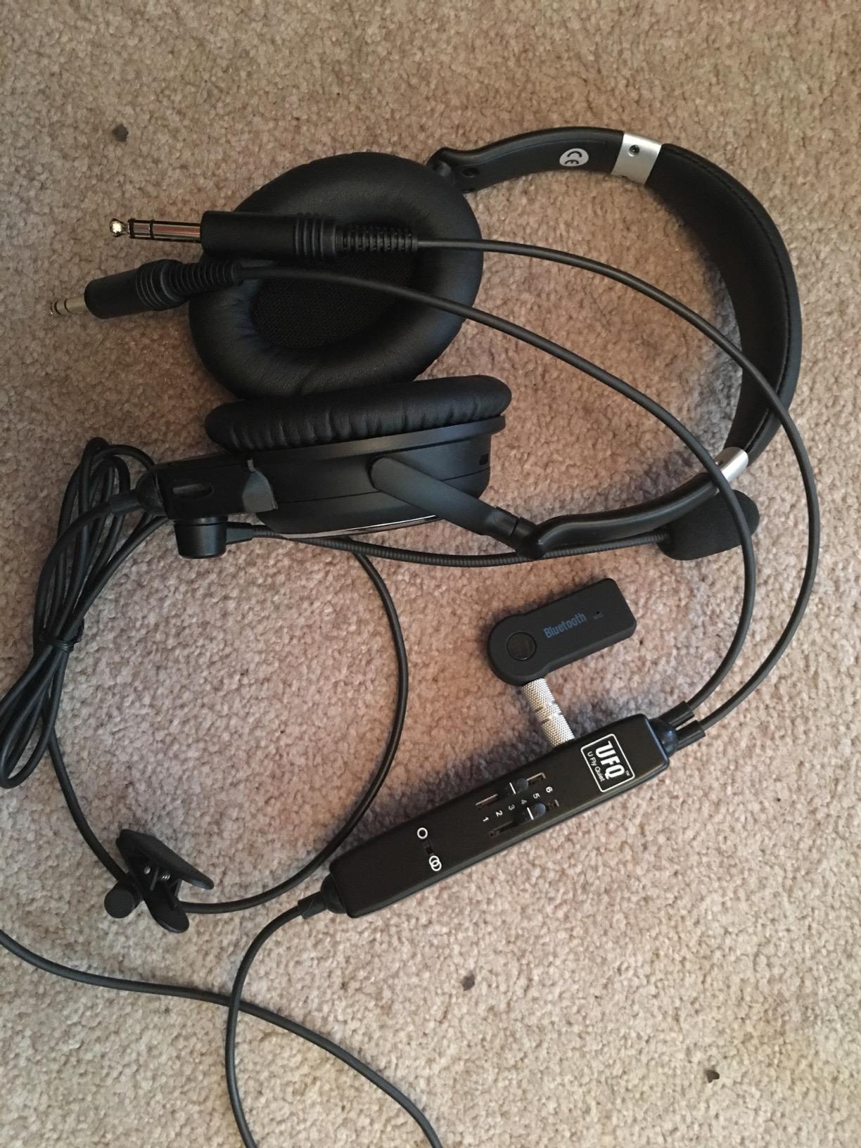 UFQ A7 ANR Aviation Headset- A7 Could be a Small Version Bxxx X-20 BUT More Comfortable,Clear Communication,Durable,Great Sound Quality for comms and Music with MP3 Input customer photo 1