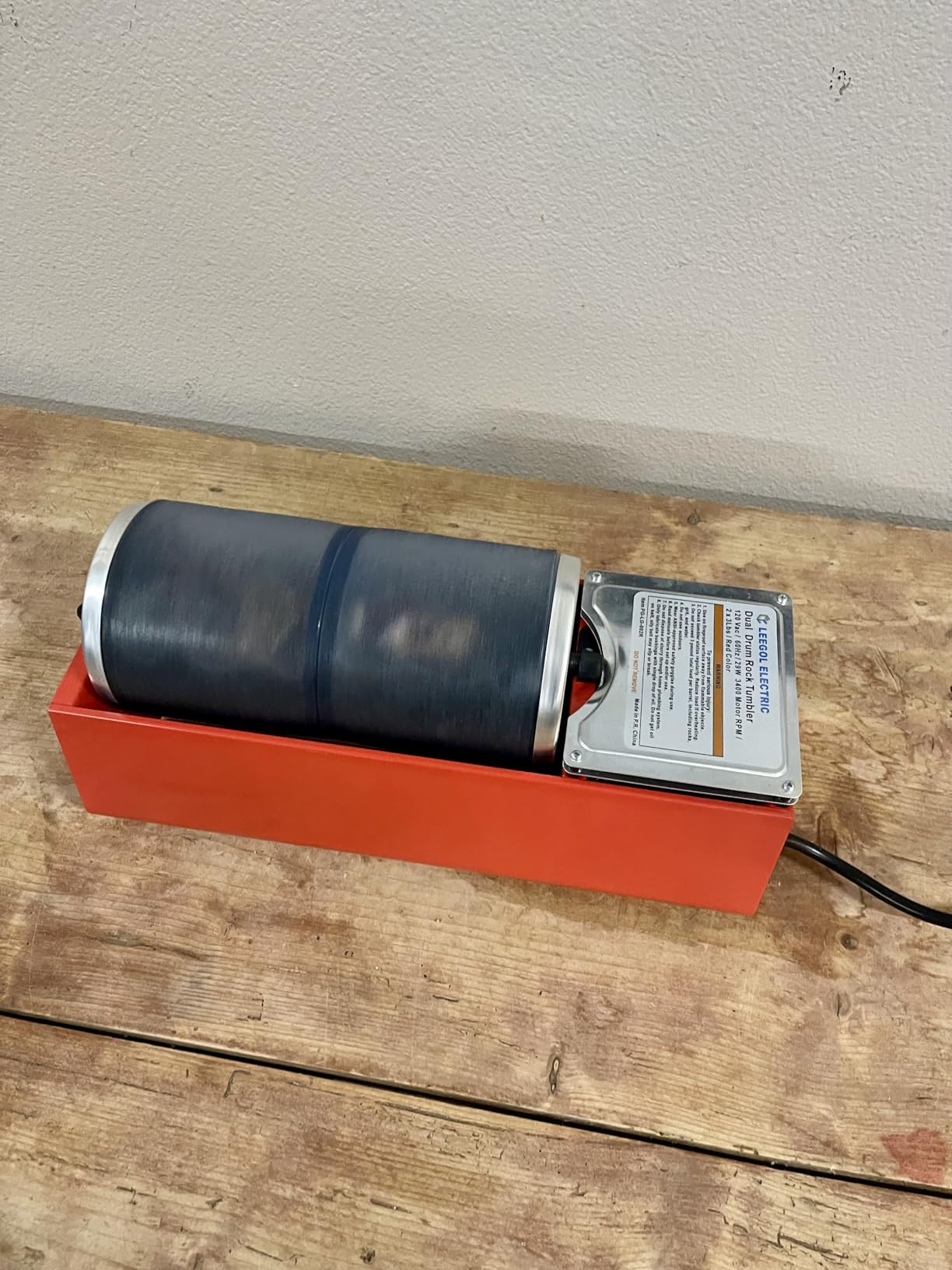 Leegol Electric Rock Tumbler Double Drum 6LB Lapidary Polisher customer photo 1