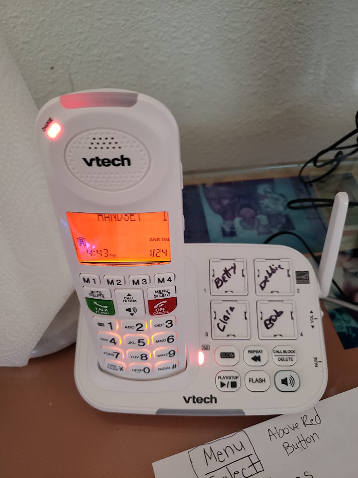 VTech SN5107 Amplified Additional Handset with Big Buttons & Large Display for SN5127 & SN5147 Senior Phone Systems customer photo 2