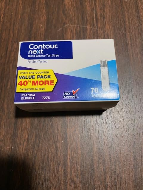 Ascensia Contour Next Blood Glucose Test Strips for Diabetes - 70 Count (1 Pack) - Accurate, No Coding, Second-Chance Sampling, Compatible with All Contour Next Meters for Easy Blood Sugar Testing customer photo 2