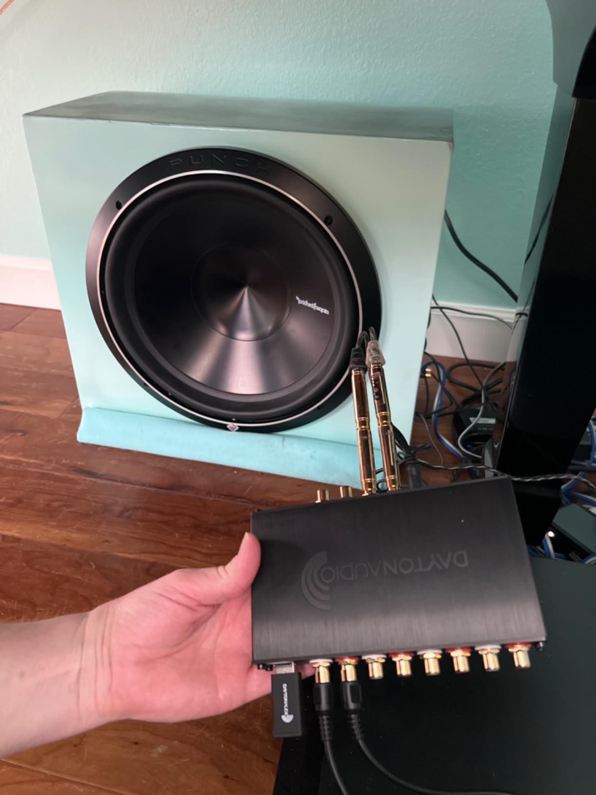 Dayton Audio DSP-408 4 Input 8 Output DSP Digital Signal Processor with Built in EQ Crossovers, Time Alignment, and in-Put/Output Mixing for Home and car Audio customer photo 1