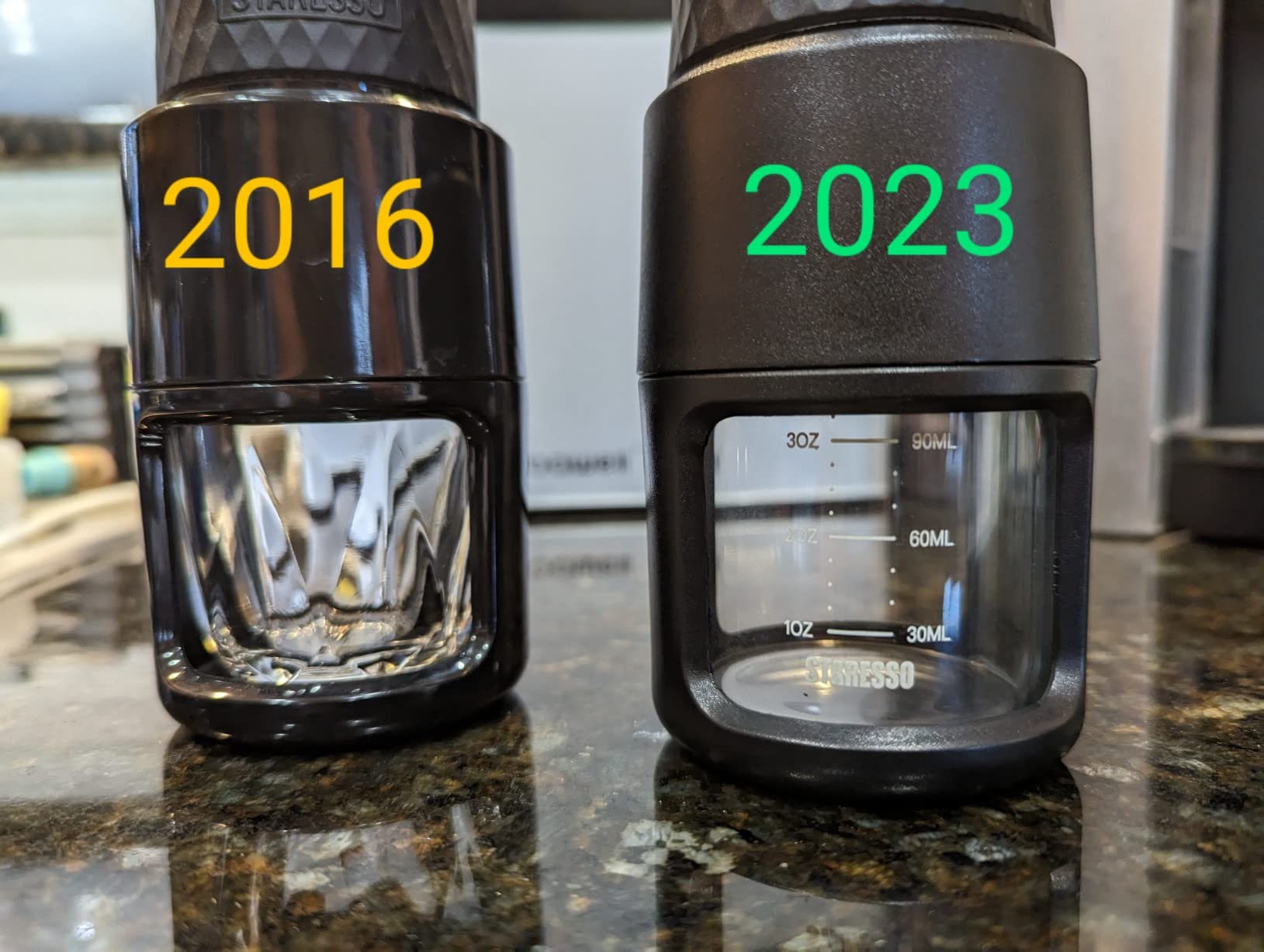 STARESSO Classic Portable Espresso Maker, 2 IN 1 Travel Coffee Maker Compatible Ground Coffee & NS Original Pods, Espresso Machine with Stainless Steel Chamber for Travel Camping, Manually Operated customer photo 1