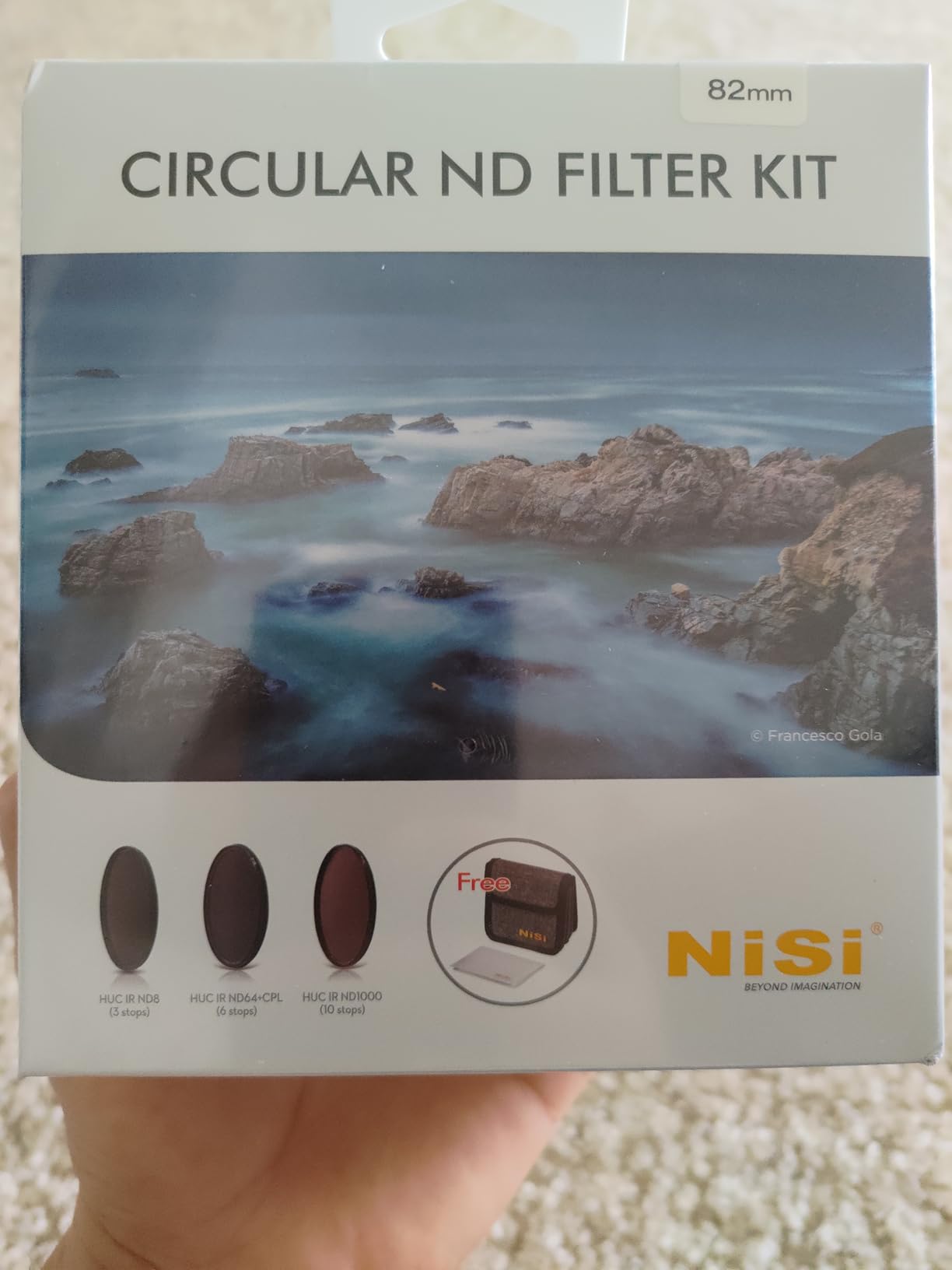 NiSi 82mm Circular ND Filter Kit - Neutral Density Camera Lens Filters ND8 (3 Stop), ND64+CPL (6 Stop) and ND1000 (10 Stop) with 4-Pocket Case and Cleaning Cloth - Camera & Photography Accessories customer photo 1