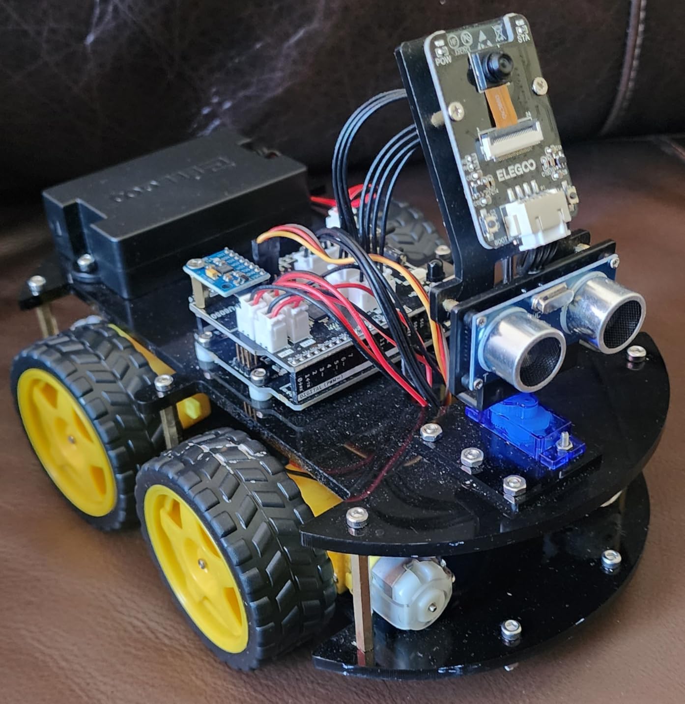 ELEGOO UNO R3 Smart Robot Car Kit V4 for Arduino Robotics for Kids Ages 8-12 12-16 STEM Science Kits Coding Gifts for 8 9 10 11 12 13 14 15 16 Year Old Boys Girls Teens Cool Engineering Building Toys customer photo 1