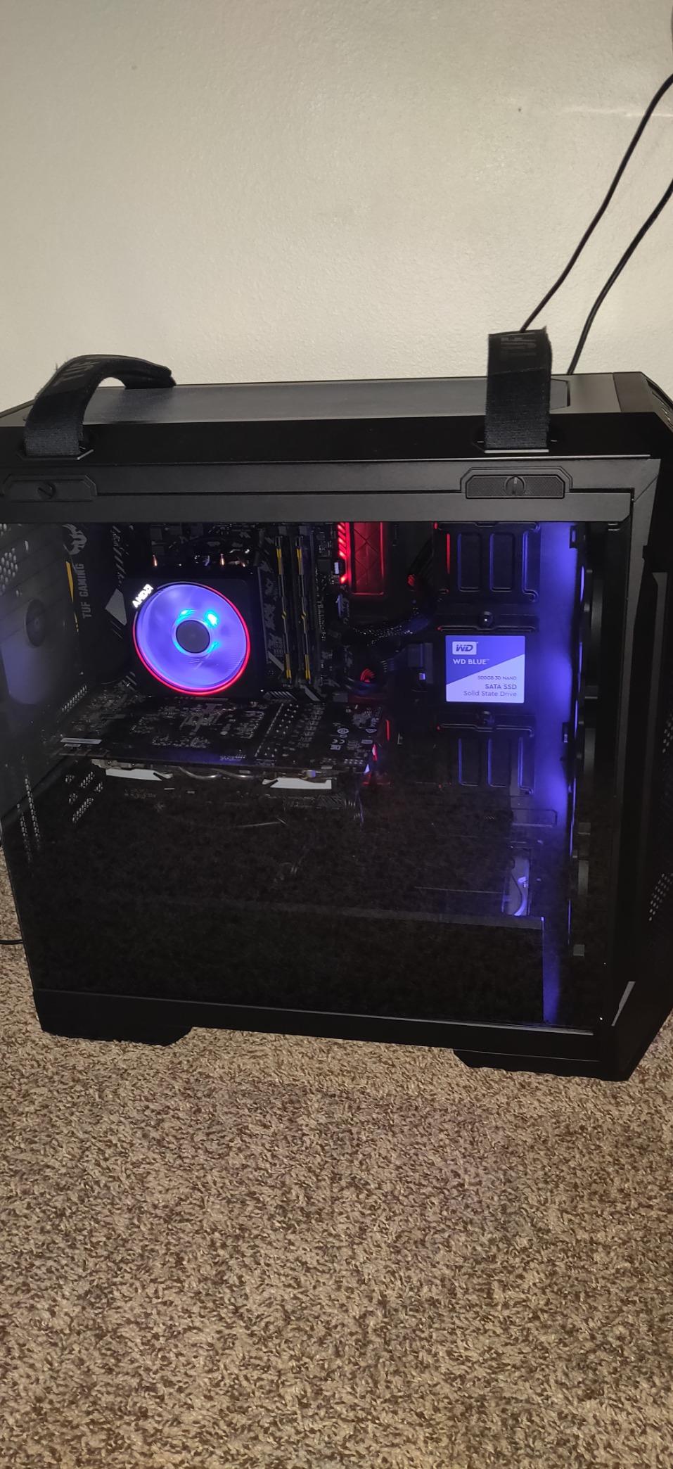 ASUS TUF Gaming GT501 Mid-Tower Gaming Case, EATX Support, Pre-Installed 4 Case Fans, USB 3.0 Front Panel, Smoked Tempered Glass, Steel Construction customer photo 2