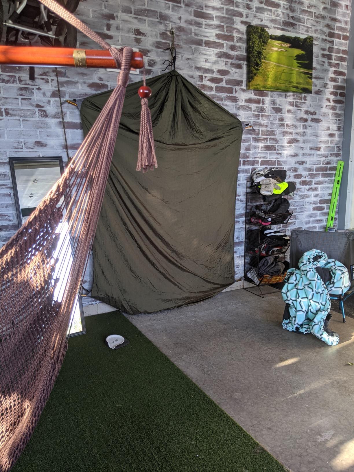 ETROL Camping Hammock with Mosquito Net,3 in 1 Function Parachute Portable Hammock,Double & Single Hammocks Tent for Travel Outdoor Indoor Hiking Patio - with Tree Straps,Carabiners,Aluminium Poles customer photo 2