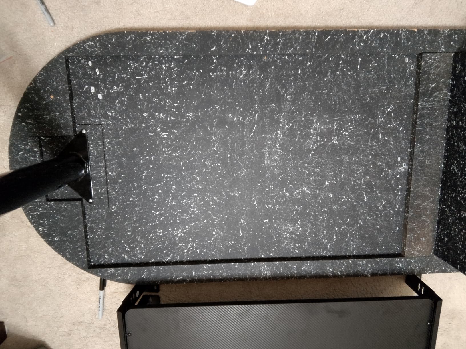 EUREKA ERGONOMIC Height Adjustable Mouse & Keyboard Tray Under Desk, 28x10'' Large Slide Out Swivel Tilt Computer Keyboard Drawer with Pad for Gaming Home Office, Dual Mount customer photo 2