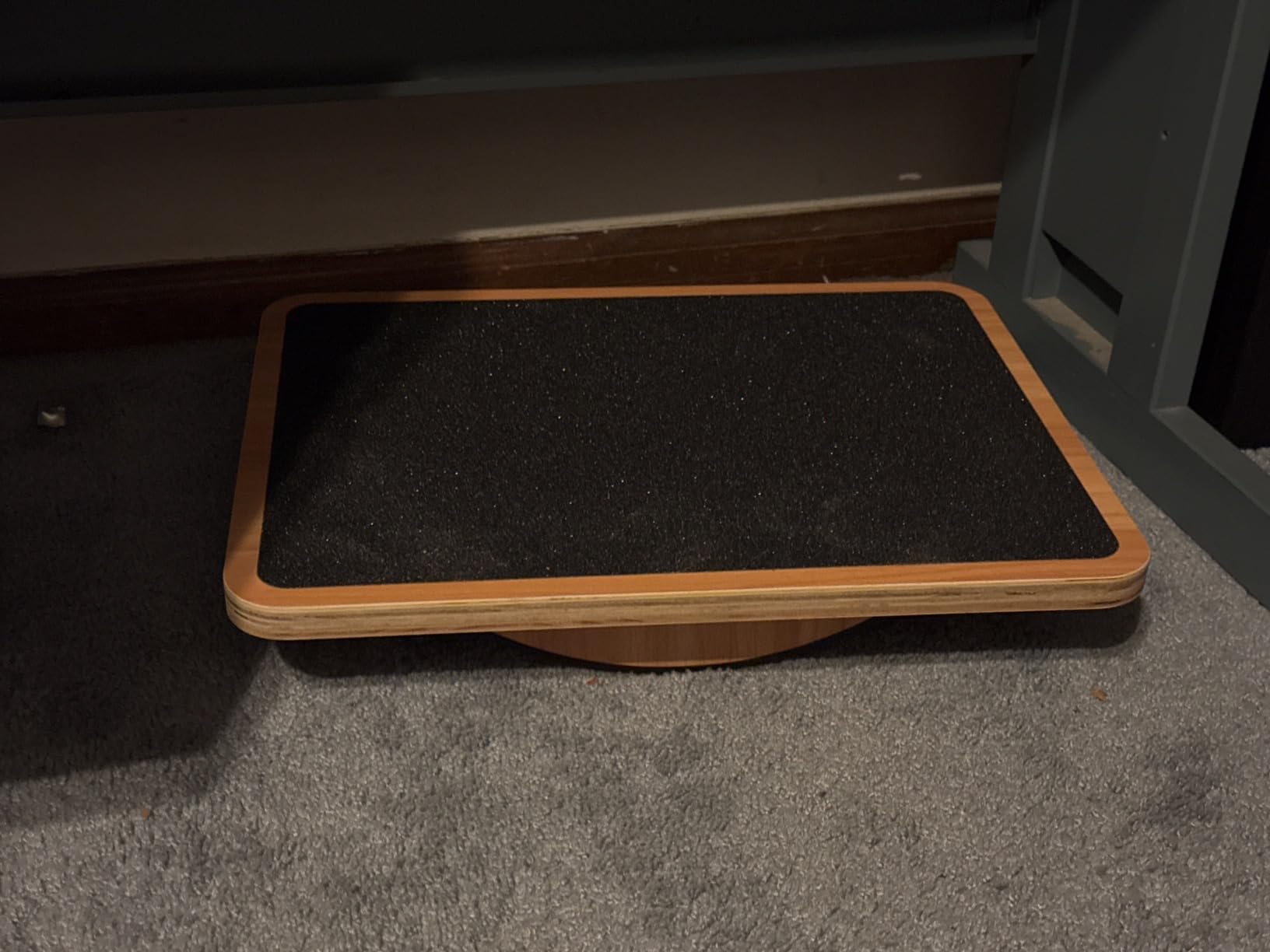 StrongTek Ergonomic Wood Foot Rest for Enhanced Circulation & Comfort, 350lbs Capacity, Rocker Balance Board for Standing Desks, Non-Slip, No Assembly, 18