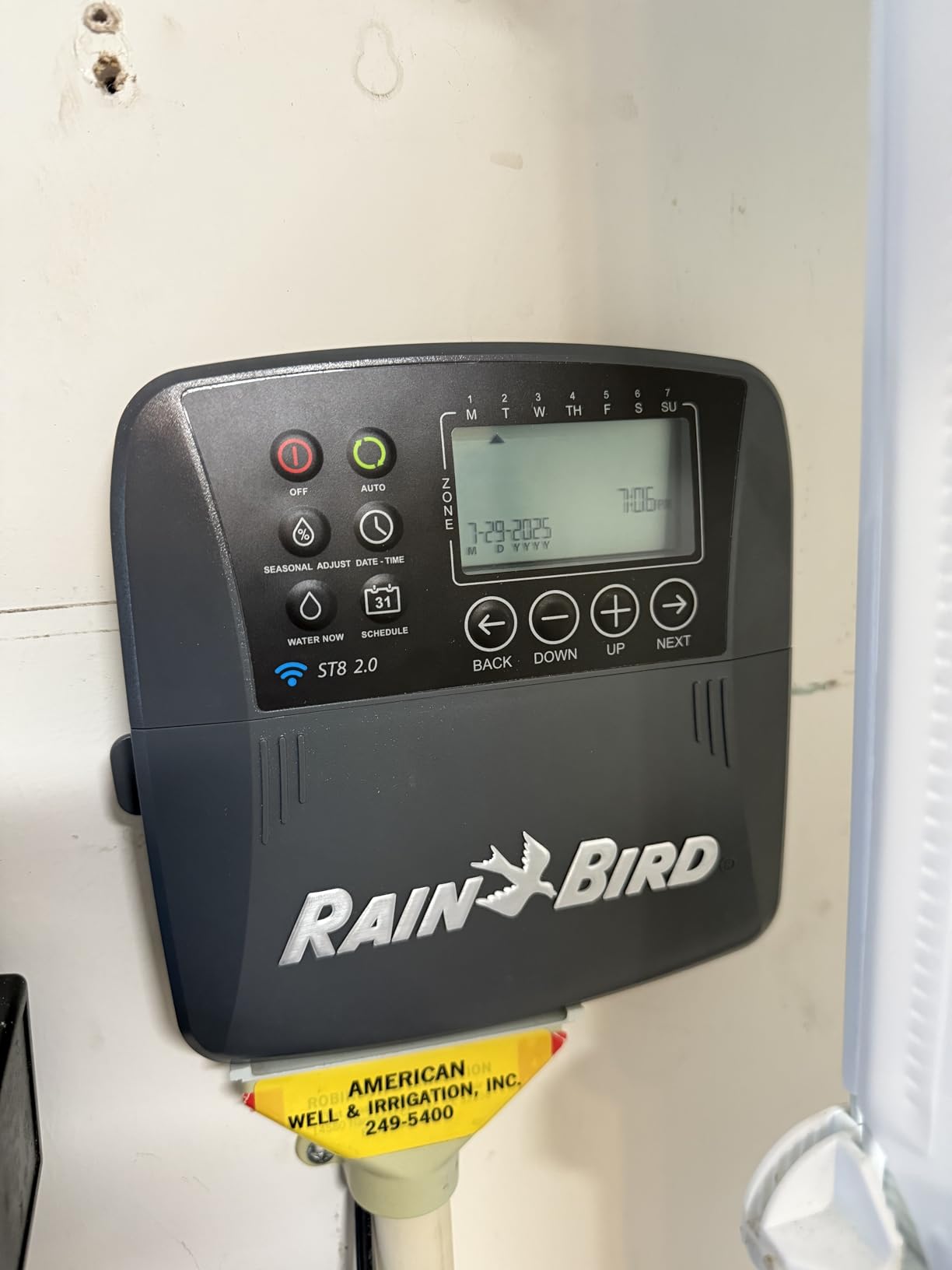 Rain Bird ST8I-2.0 Smart Indoor WiFi Sprinkler/Irrigation System Timer/Controller, WaterSense Certified, 8-Zone/Station, Compatible with Amazon Alexa customer photo 2