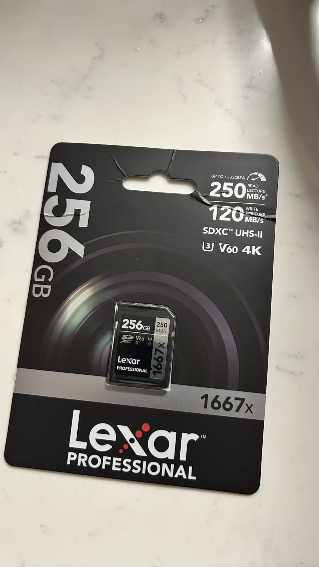 Lexar 128GB Professional 1667x SD Card, UHS-II, C10, U3, V60, Full HD, 4K, Up To 250MB/s Read SDXC Memory Card customer photo 1