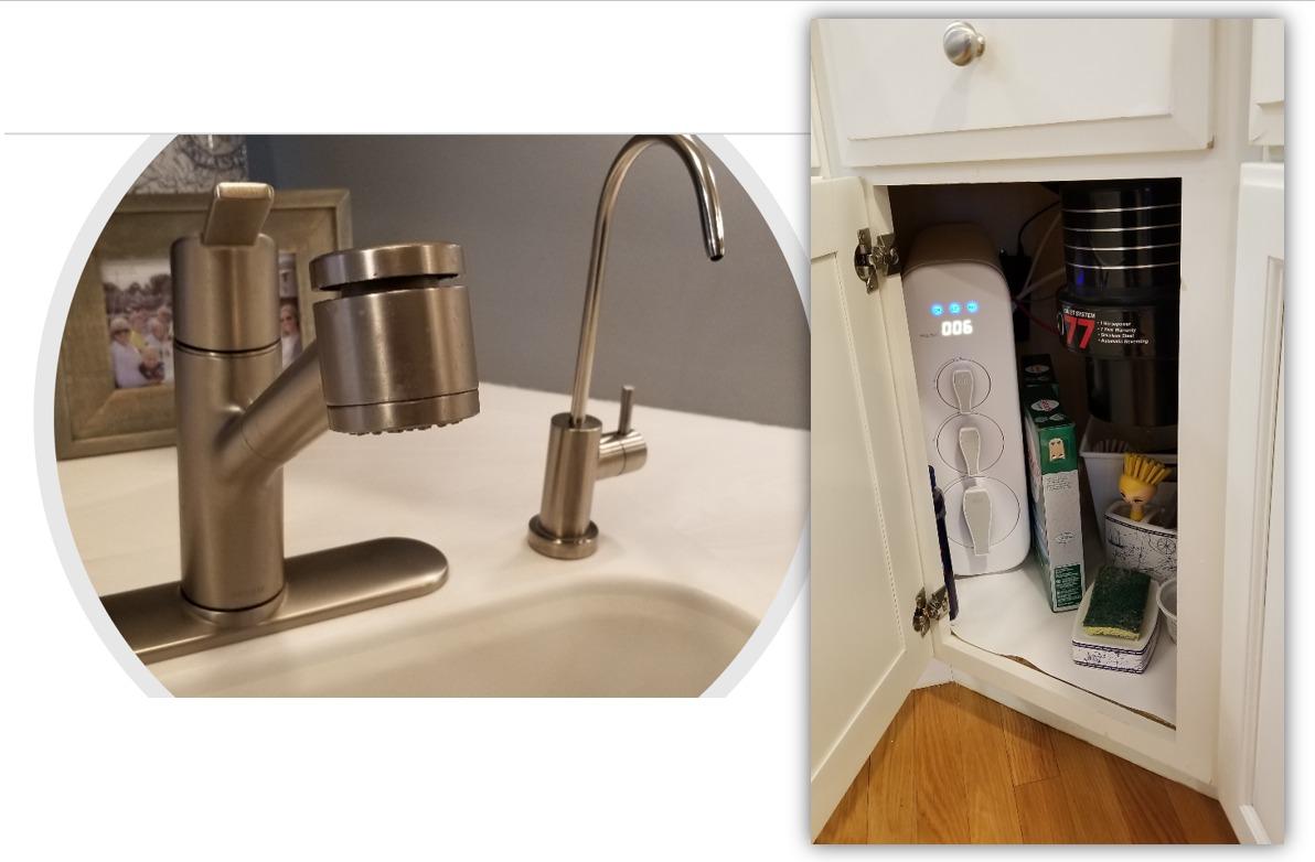 Waterdrop G3P600 Reverse Osmosis System, 8 Stage Tankless Reverse Osmosis Water Filter, NSF/ANSI 42 & 53 & 58 & 372 Certified, Under Sink RO System, 2:1 Pure to Drain, Smart LED Faucet customer photo 2
