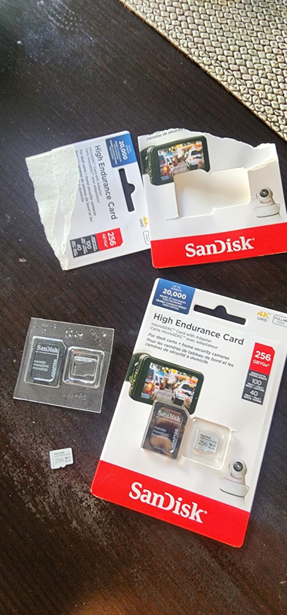 SANDISK 256GB High Endurance Video microSDXC Card with Adapter for dash cam and home monitoring systems - C10, U3, V30, 4K UHD customer photo 1