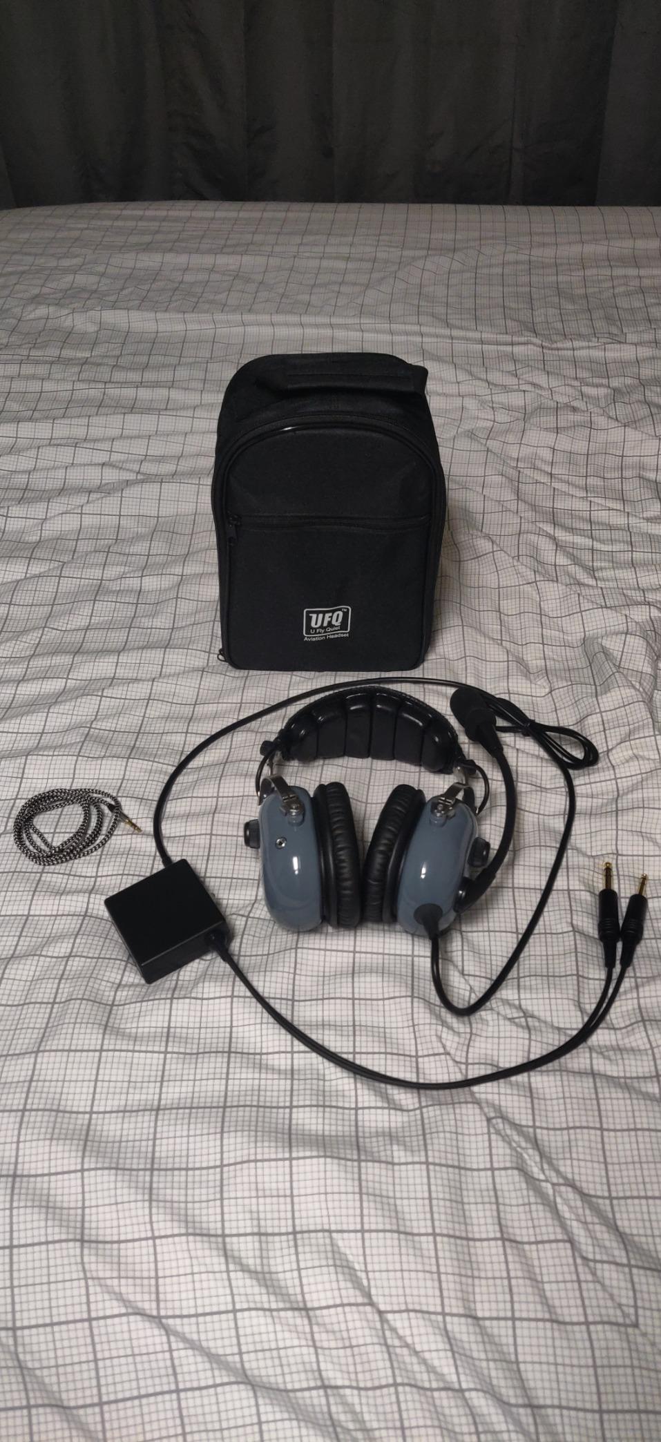 UFQ A28 ANR Aviation Headset Delux Gray Color-with Great ANR Active Noise Reduction Performance,Clear Communication,Also with Hi-Fi Sound for Music customer photo 1