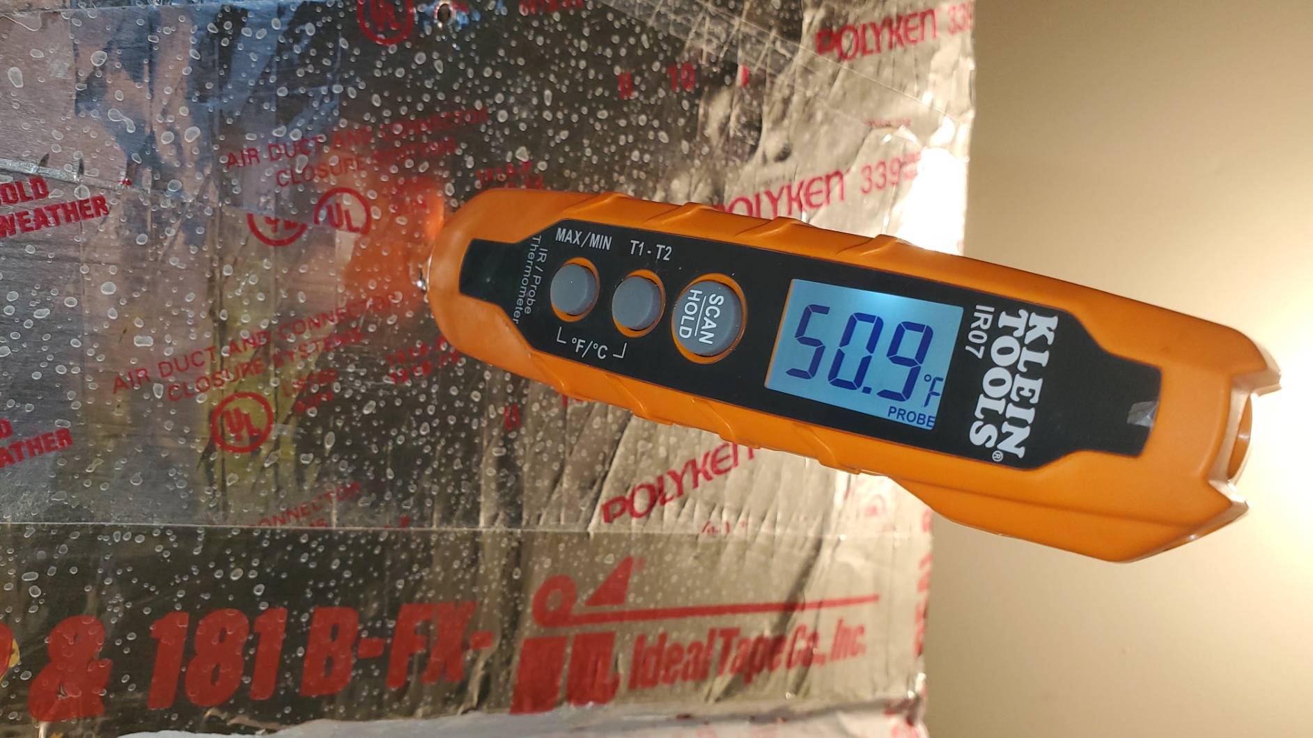 Klein Tools IR07 Dual Infrared (IR) and Probe Pocket Size LCD Digital Thermometer customer photo 2
