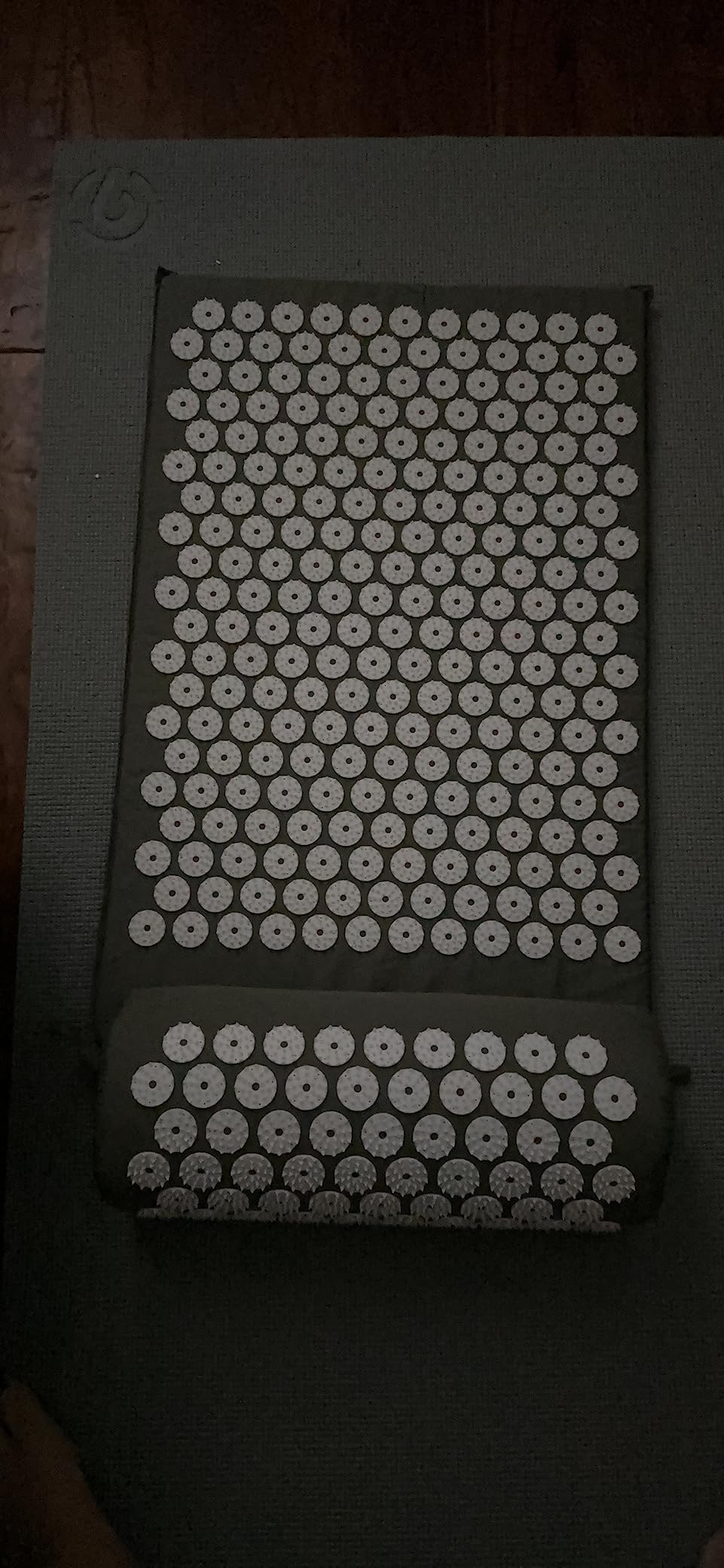 Gaiam Acupressure Mat and Pillow Set, Acupuncture Style Massage Mat & Pillow customer photo 2