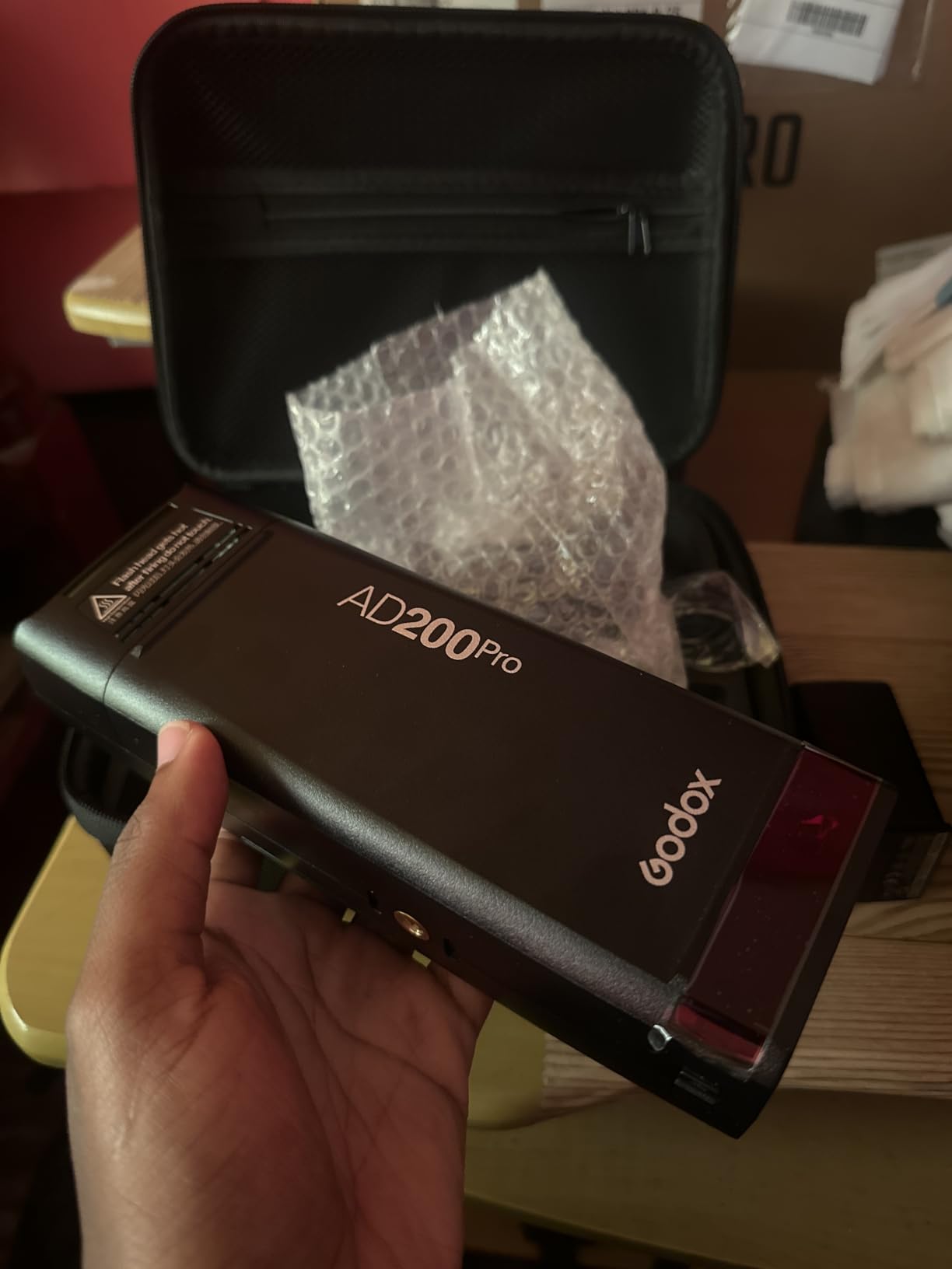 Godox AD200 Pro Flash Strobe, TTL Pocket Flash Monolight, 200W 2.4G Speedlite HSS 1/8000s, 2900mAh Li-ion Battery, 500 Full Power Flashes, Bare Bulb/Speedlite Fresnel Flash Head customer photo 1