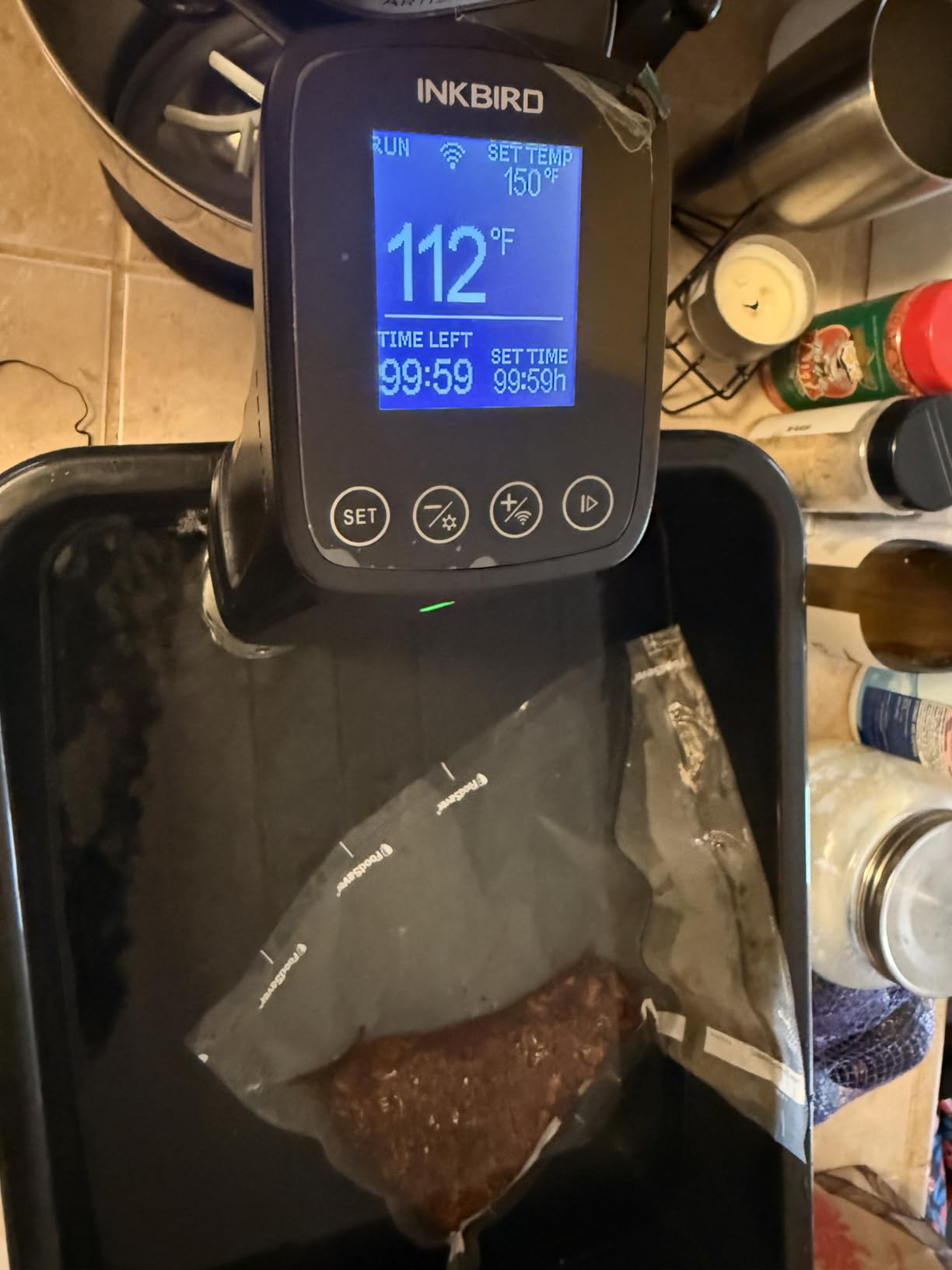 INKBIRD WIFI Sous Vide Cooker ISV-100W, 1000 Watts Sous Vide Machine Immersion Circulator with 14 Preset Recipes on APP & Calibration Function customer photo 1