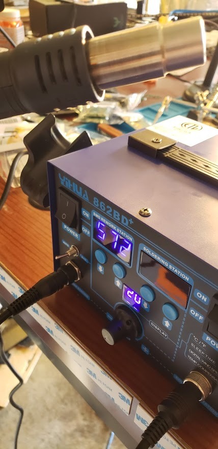 YIHUA 862BD+ SMD ESD Safe 2 in 1 Soldering Iron Hot Air Rework Station with °F/°C Display and Multiple Functions customer photo 1