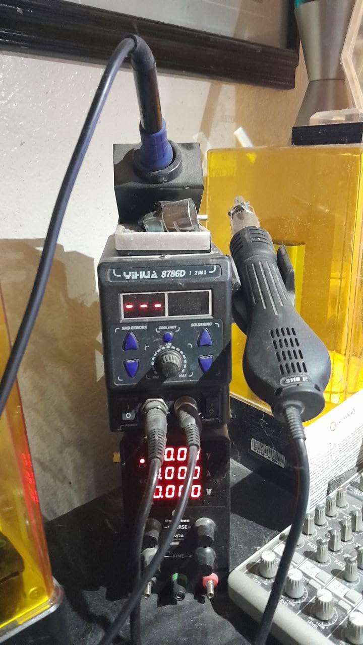 YIHUA 8786D I 2 in 1 Hot Air Rework and Soldering Iron Station with 10 Solder Iron Tips, 4 Hot Air Nozzles, F/C, Cool/Hot Air Conversion and Sleep Function customer photo 1