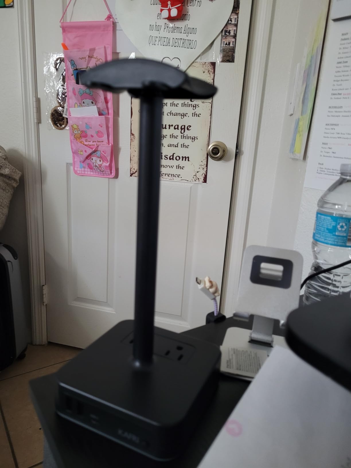 KAFRI RGB Headphone Stand with USB A&C Charger Desk Gaming Headset Holder Hanger Rack with 3 USB Charging Port and 2 Outlet customer photo 2