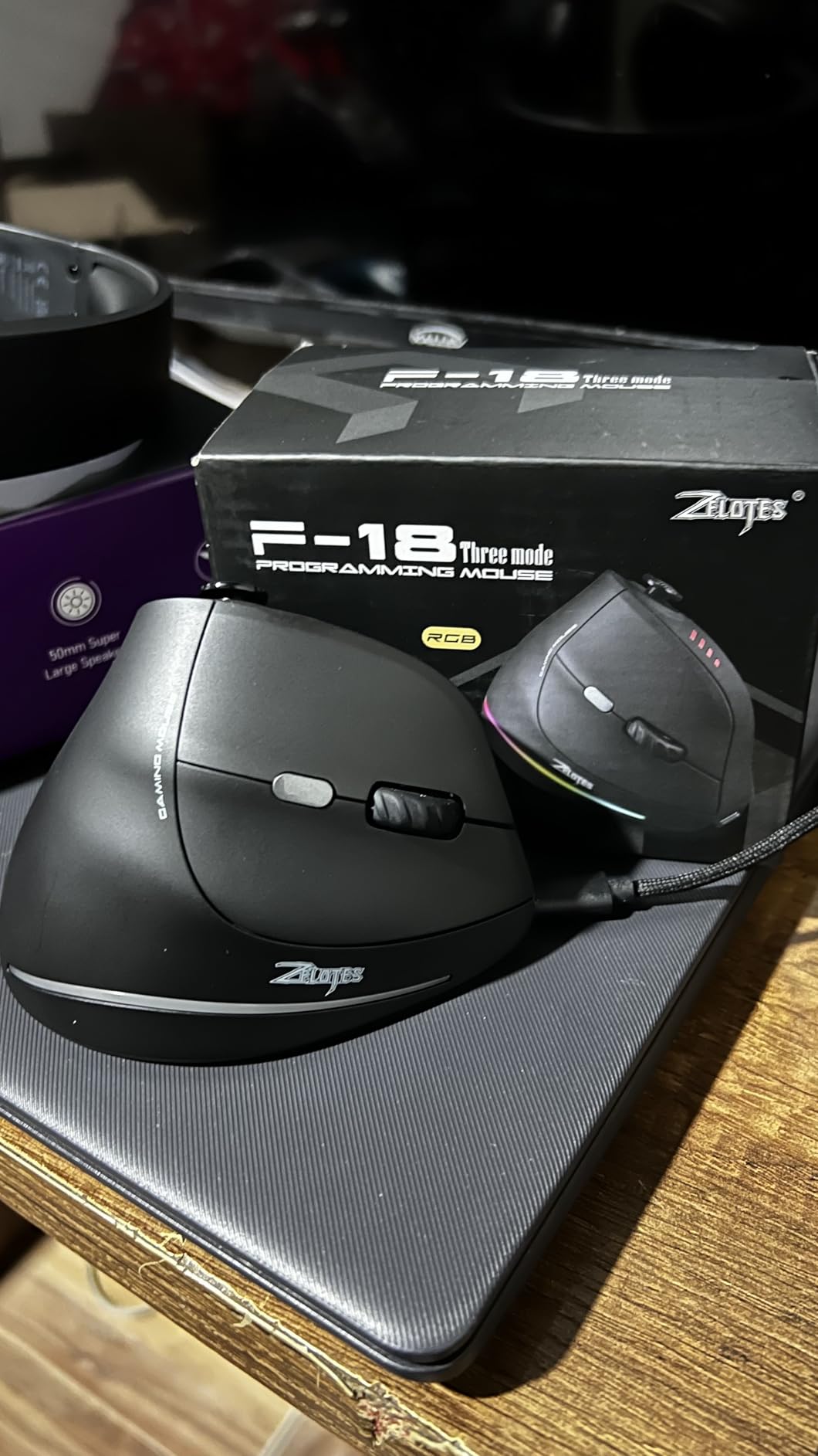 TRELC Gaming Mouse with 5 D Rocker, Ergonomic Mouse with 10000 DPI/11 Programmable Buttons, Vertical Gaming Mice Wired for PC/Laptop/E-Sports/Gamer (Black) customer photo 1