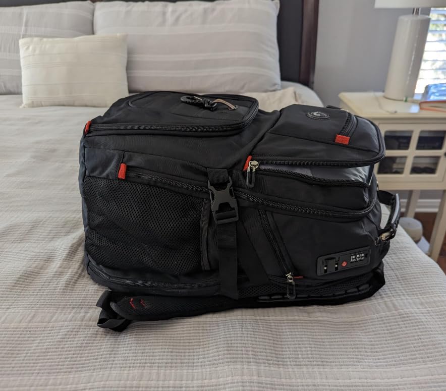 SHRRADOO Extra Large 50L Travel Laptop Backpack with combination lock, College High School Backpack Airline Approved Business Work Bag Fits 17 Inch Computer for Men Women customer photo 1