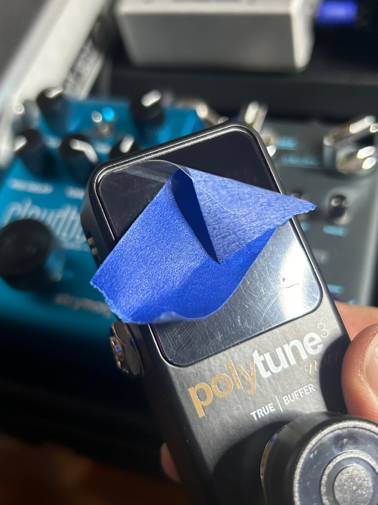 TC Electronic POLYTUNE 3 NOIR Tiny Polyphonic Tuner with Multiple Tuning Modes and Built-In BONAFIDE BUFFER customer photo 1