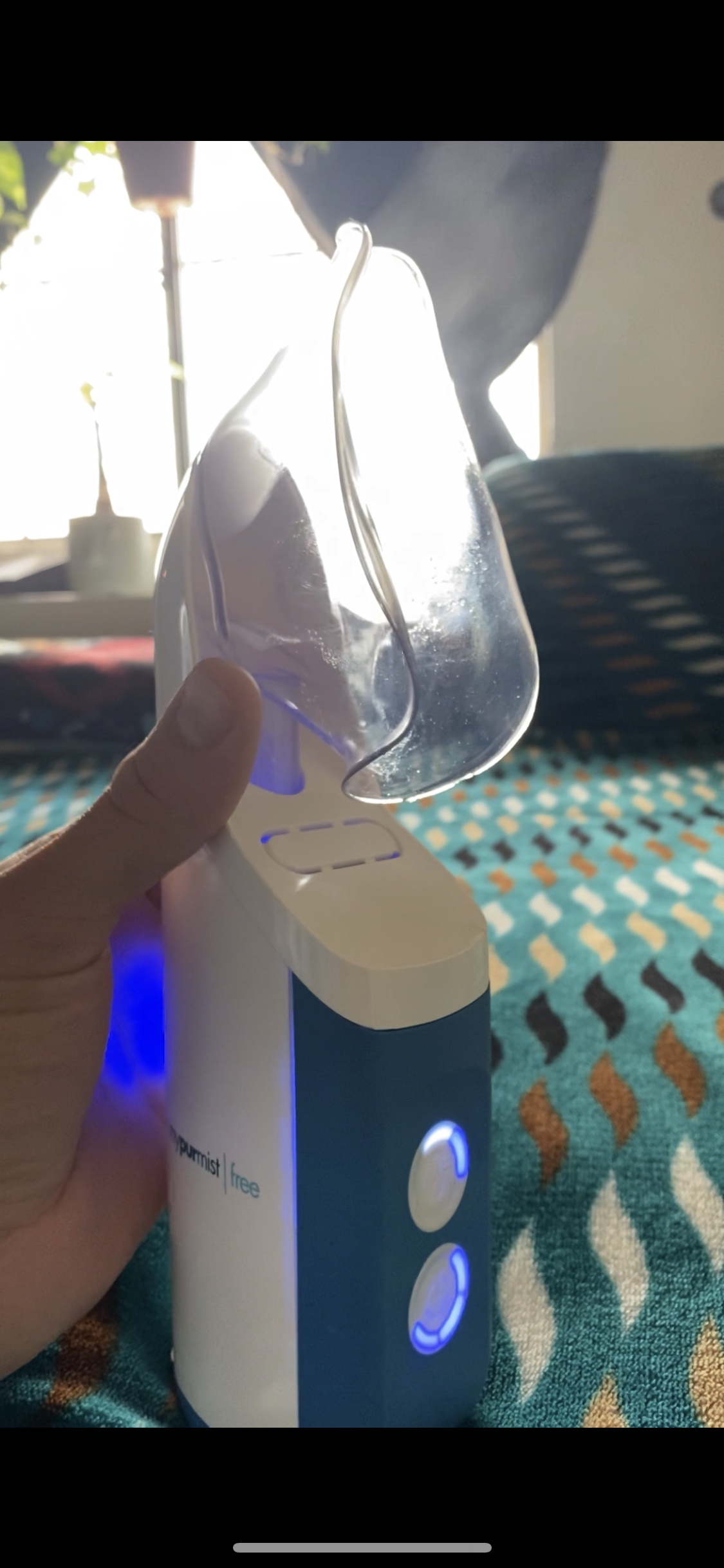 MyPurMist Free Ultrapure Cordless Steam Inhaler - Handheld Personal & Battery-Powered Steamer, Vaporizer & Humidifier for Sinus Relief, Nasal Congestion, Cold & Cough, Vocal Care customer photo 1