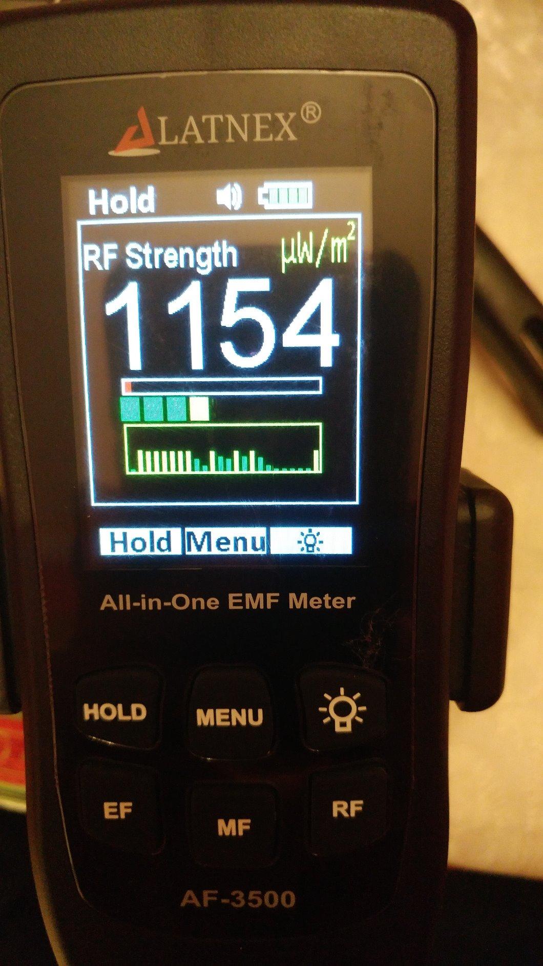 LATNEX AF-3500 EMF Meter RF Detector with Calibration Certificate customer photo 1