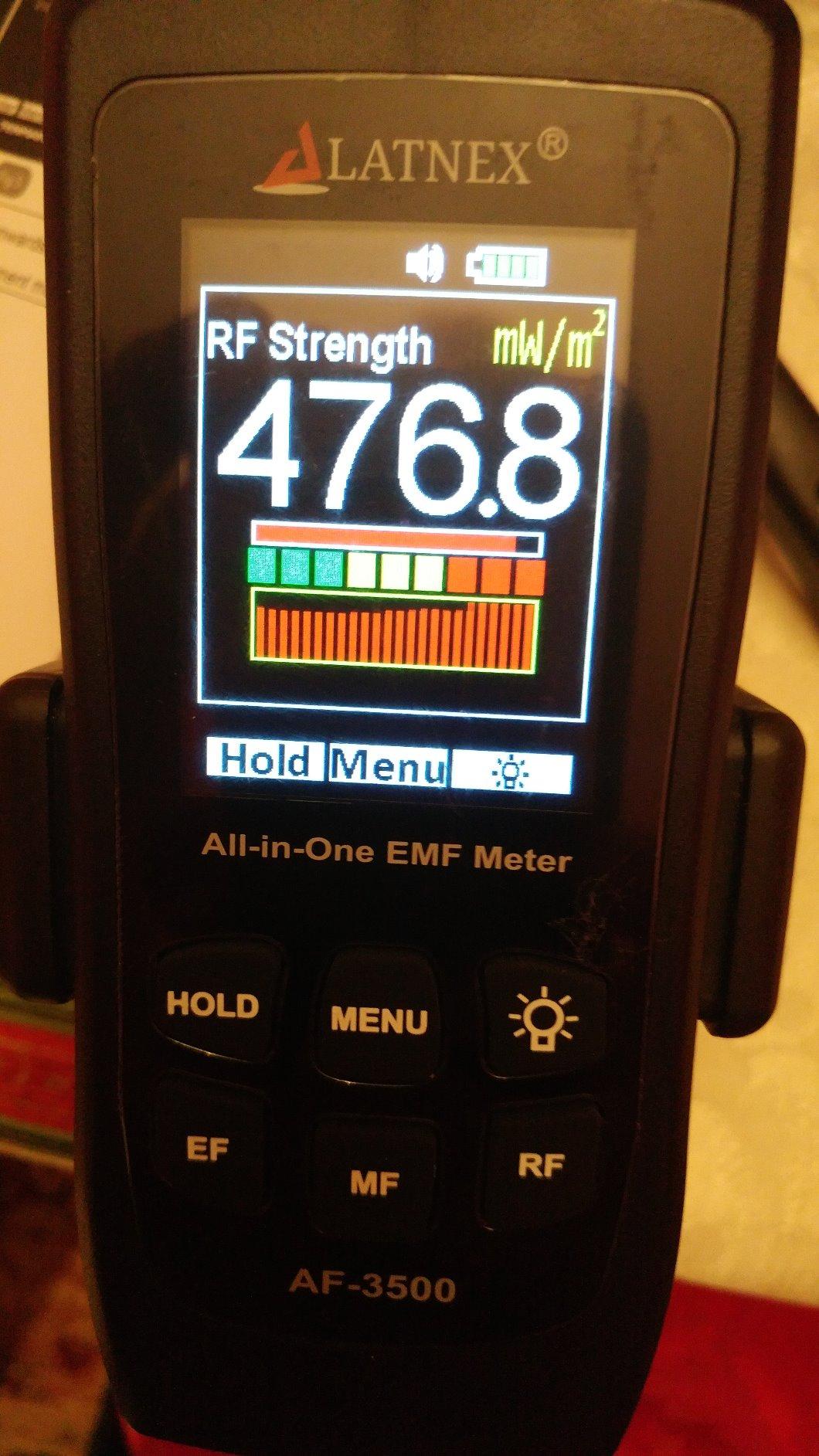 LATNEX AF-3500 EMF Meter RF Detector with Calibration Certificate customer photo 2