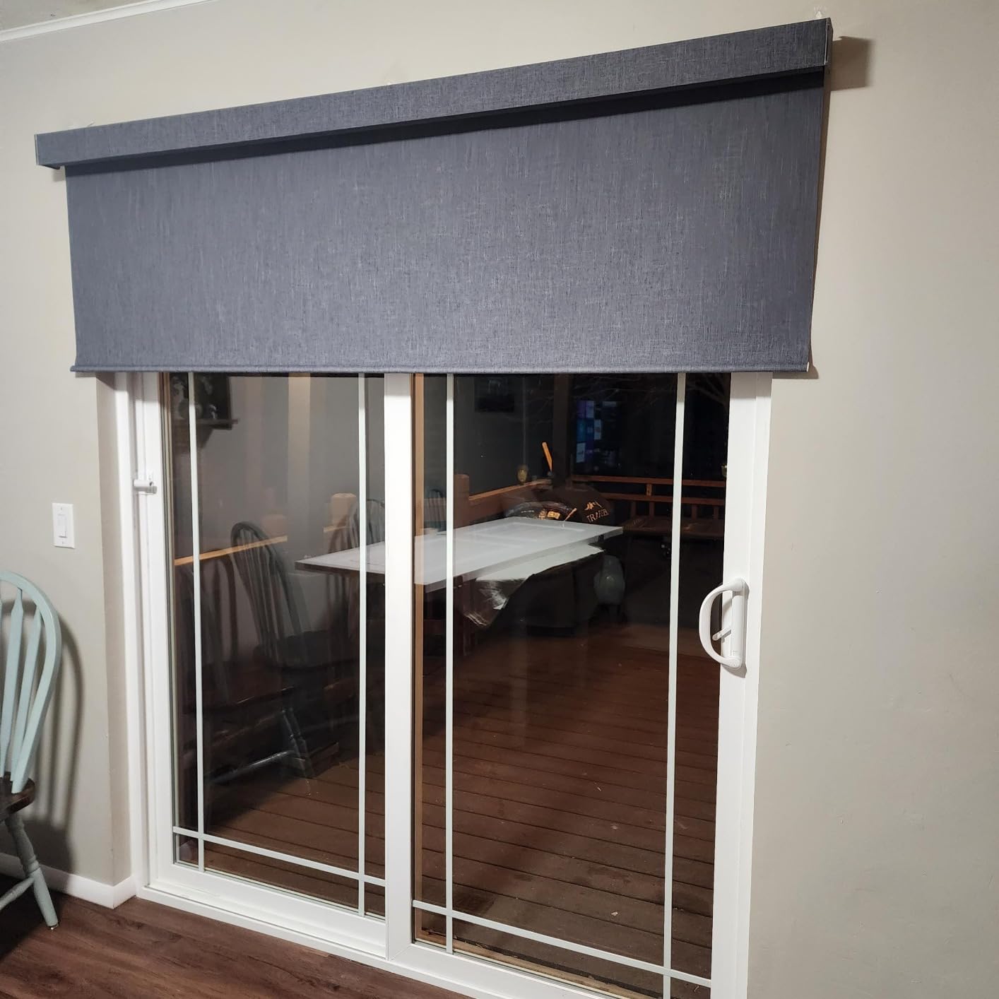 Yoolax Motorized Blinds with Remote, Smart Blinds for Windows Blackout Automatic Shades Work with Alexa, Remote Control Roller Window Shades with Valance, Custom Size customer photo 2